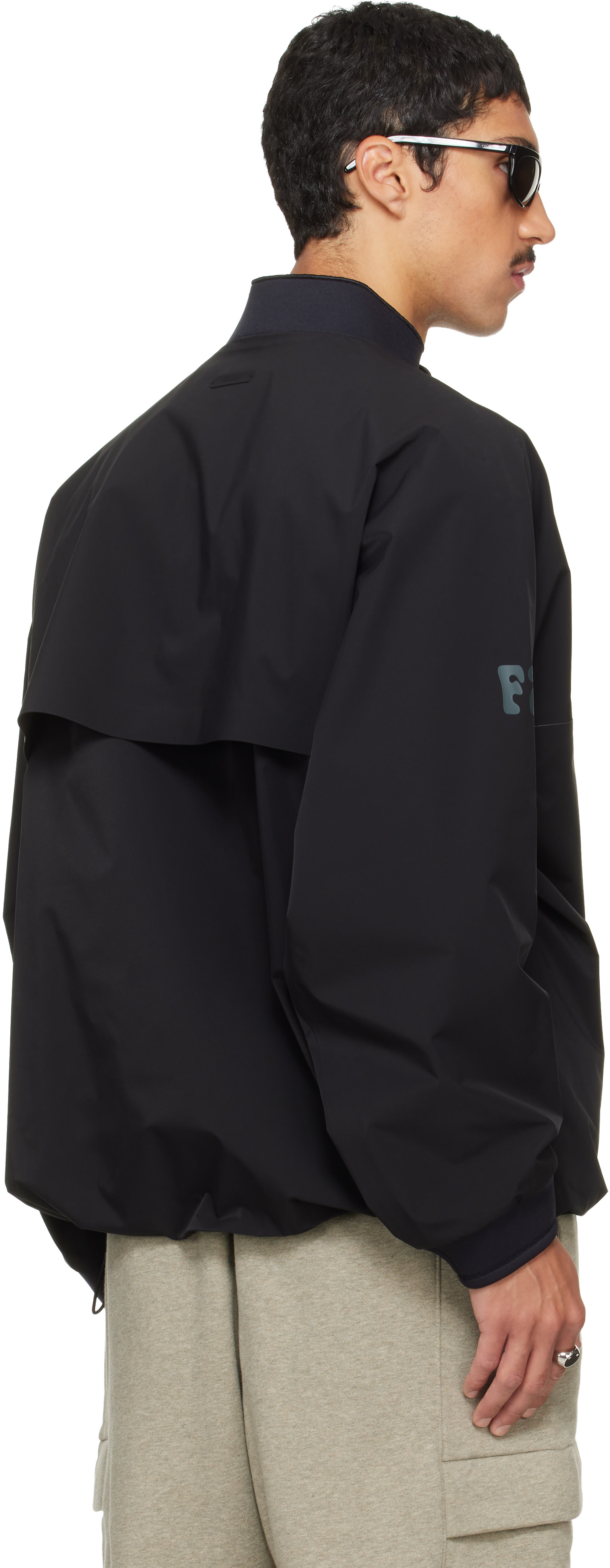 Fear of God ESSENTIALS - Black Half Zip Track Jacket
