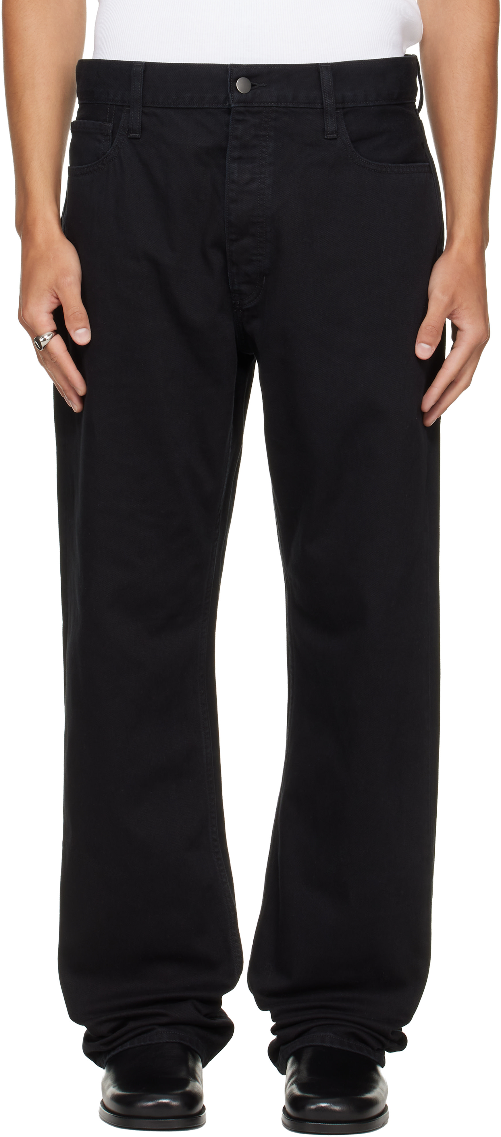 Fear of God ESSENTIALS - Black 5-Pocket Denim Jeans