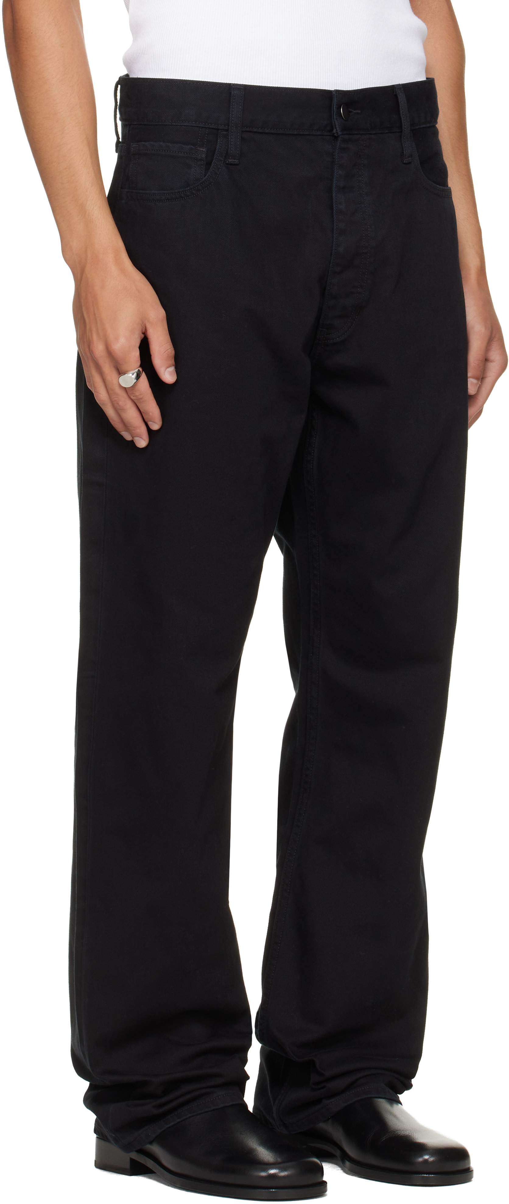 Fear of God ESSENTIALS - Black 5-Pocket Denim Jeans