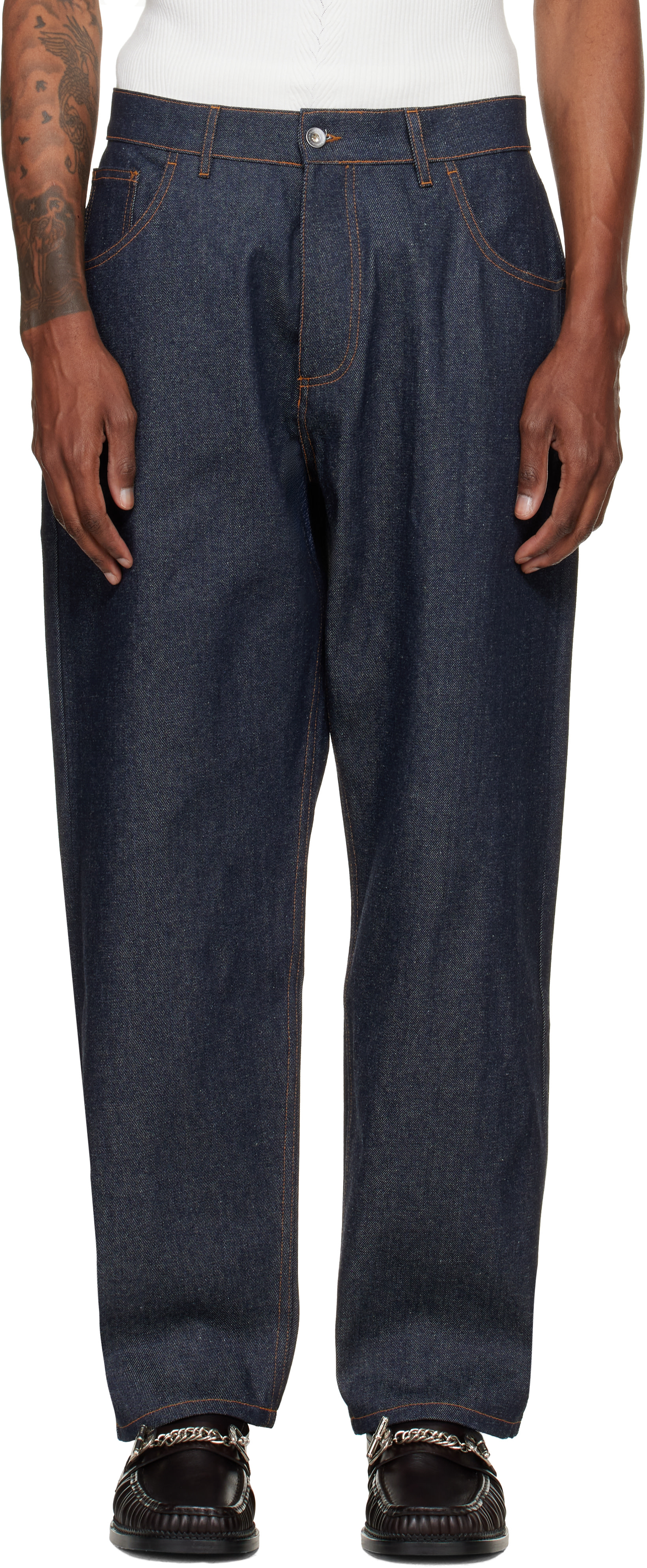 YMC - Navy Bez Jeans