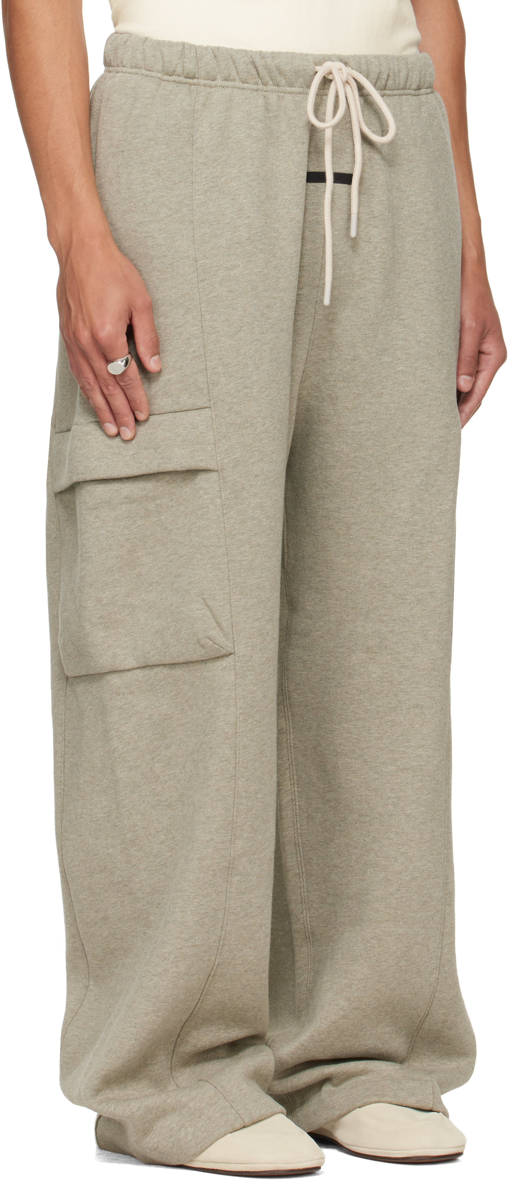 Fear of God ESSENTIALS - Gray Cargo Field Sweatpants