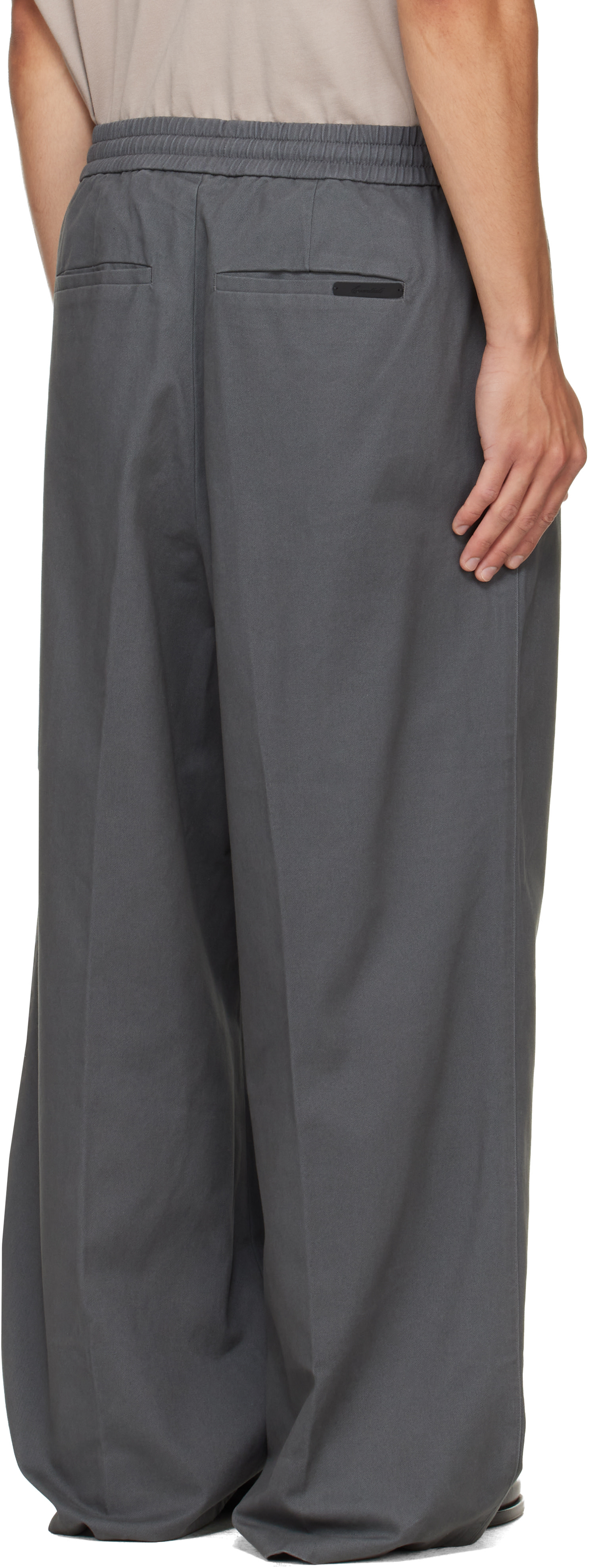 Fear of God ESSENTIALS - Gray Pleat Front Drawstring Trousers