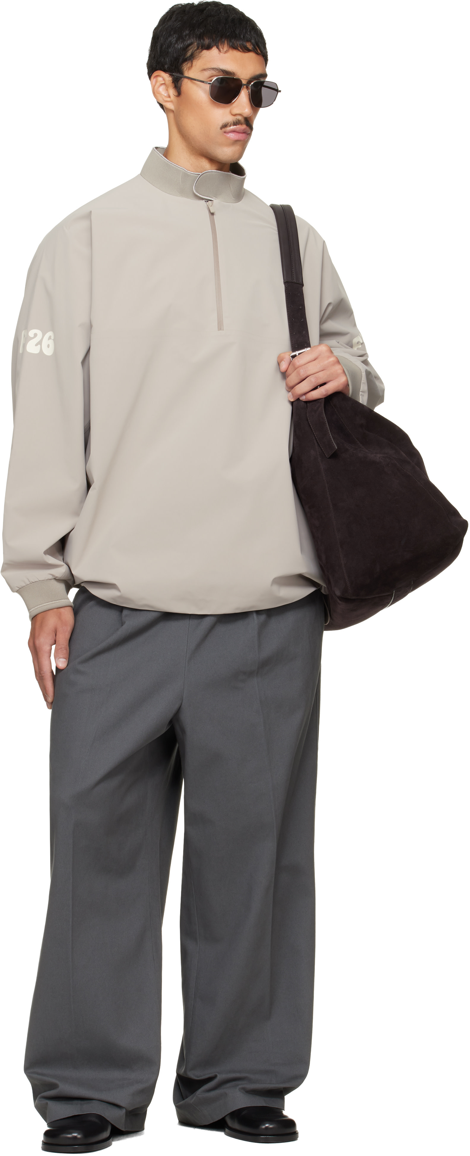 Fear of God ESSENTIALS - Gray Pleat Front Drawstring Trousers