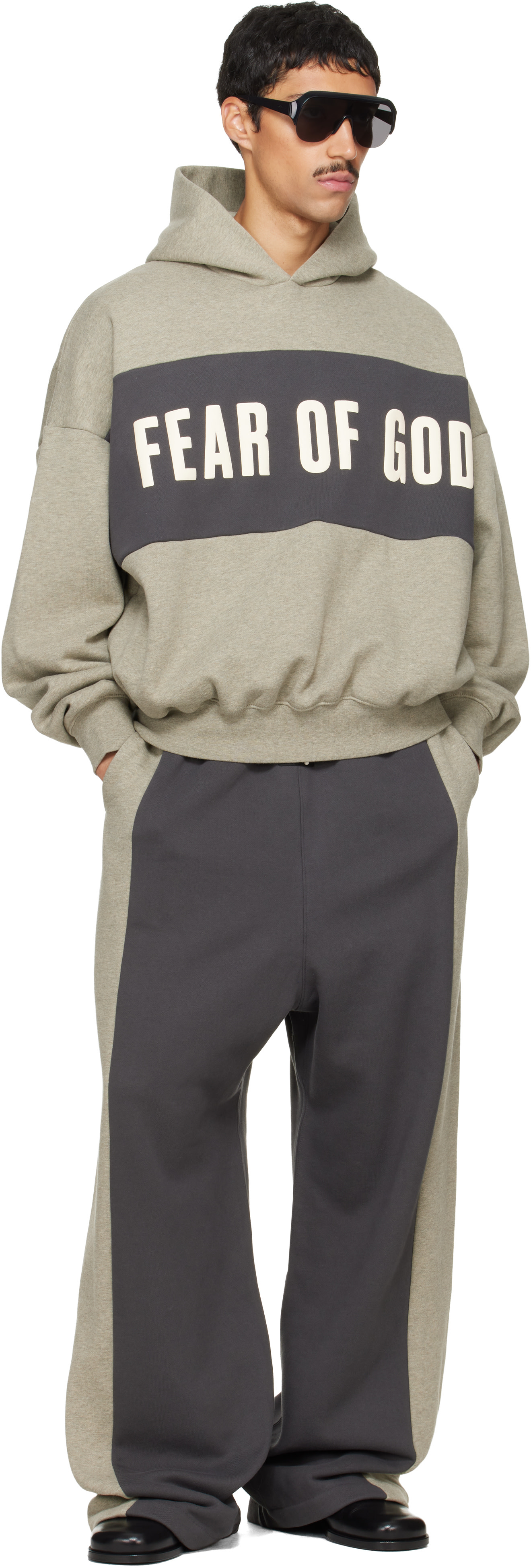 Fear of God ESSENTIALS - Gray Paneled Lounge Sweatpants