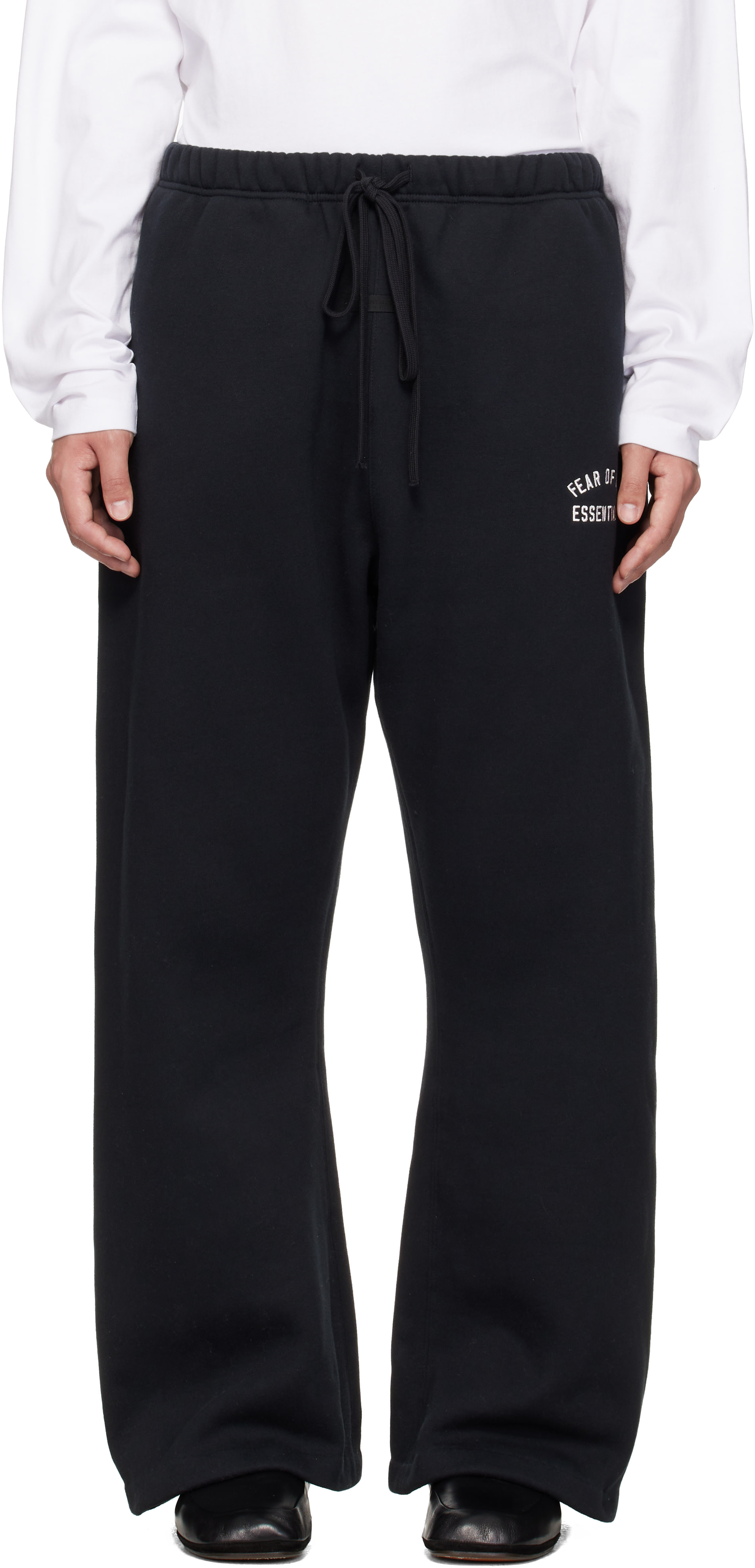 Fear of God ESSENTIALS - Black Varsity Flare Sweatpants