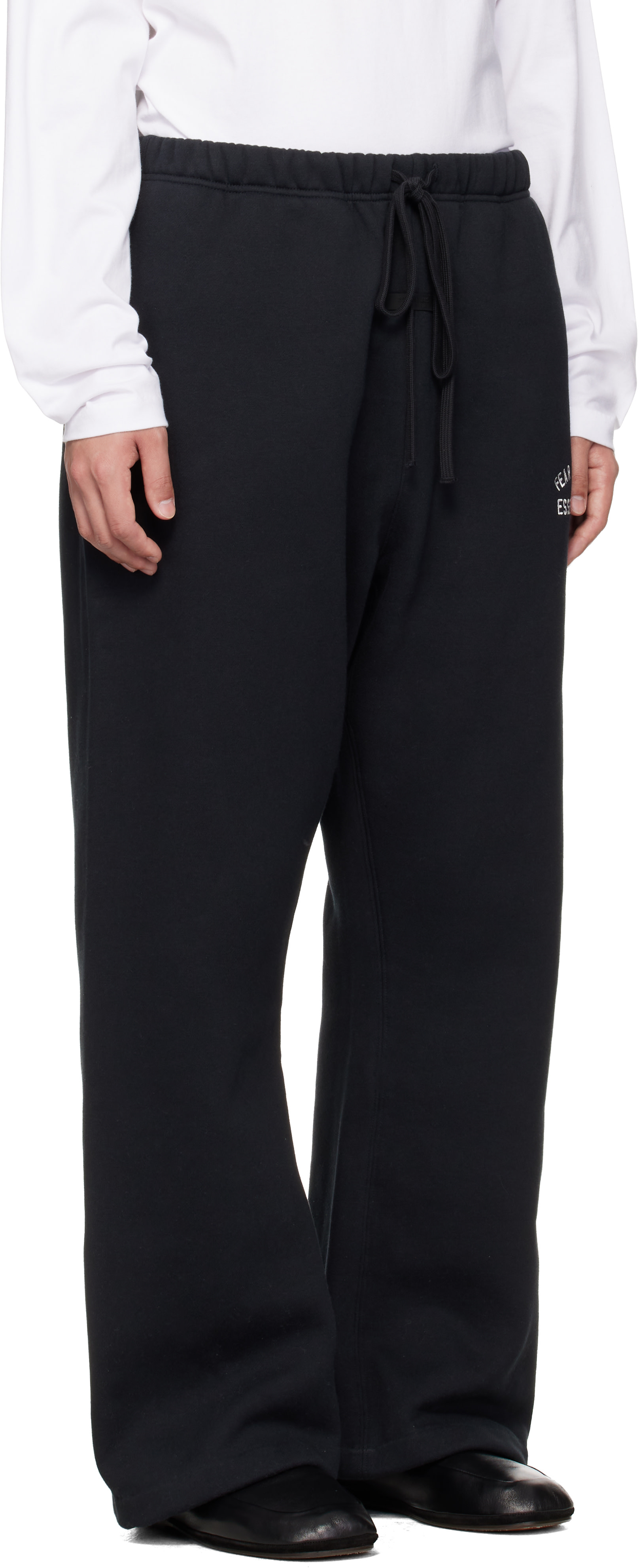 Fear of God ESSENTIALS - Black Varsity Flare Sweatpants