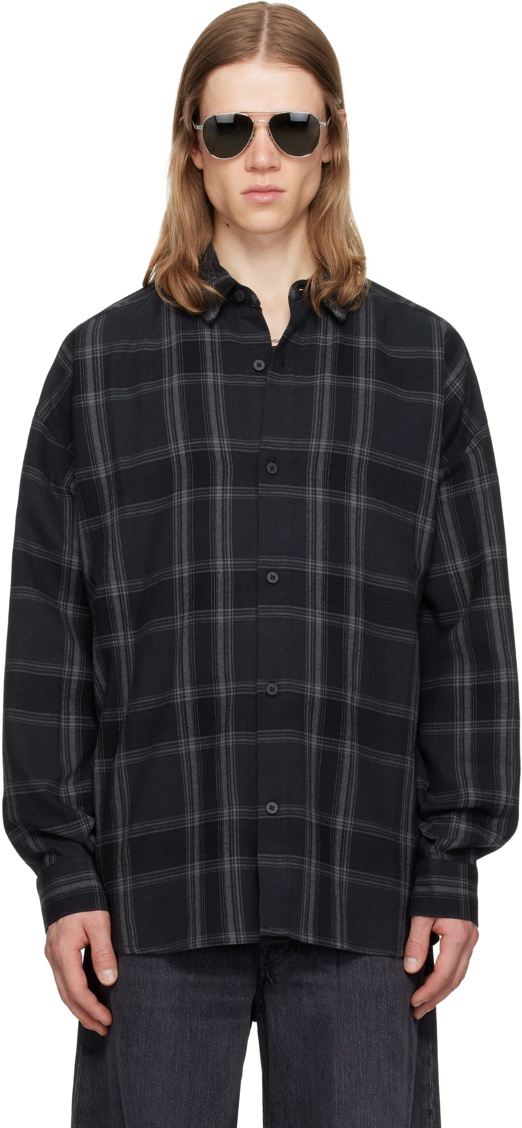Fear of God ESSENTIALS - Chemise noire à boutons