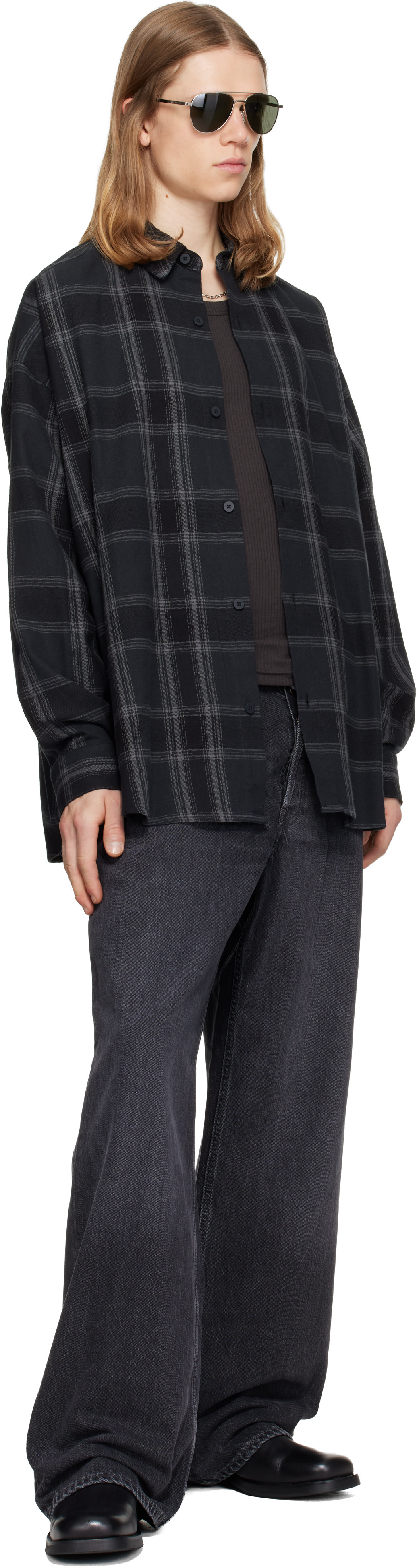 Fear of God ESSENTIALS - Black Button Up Shirt