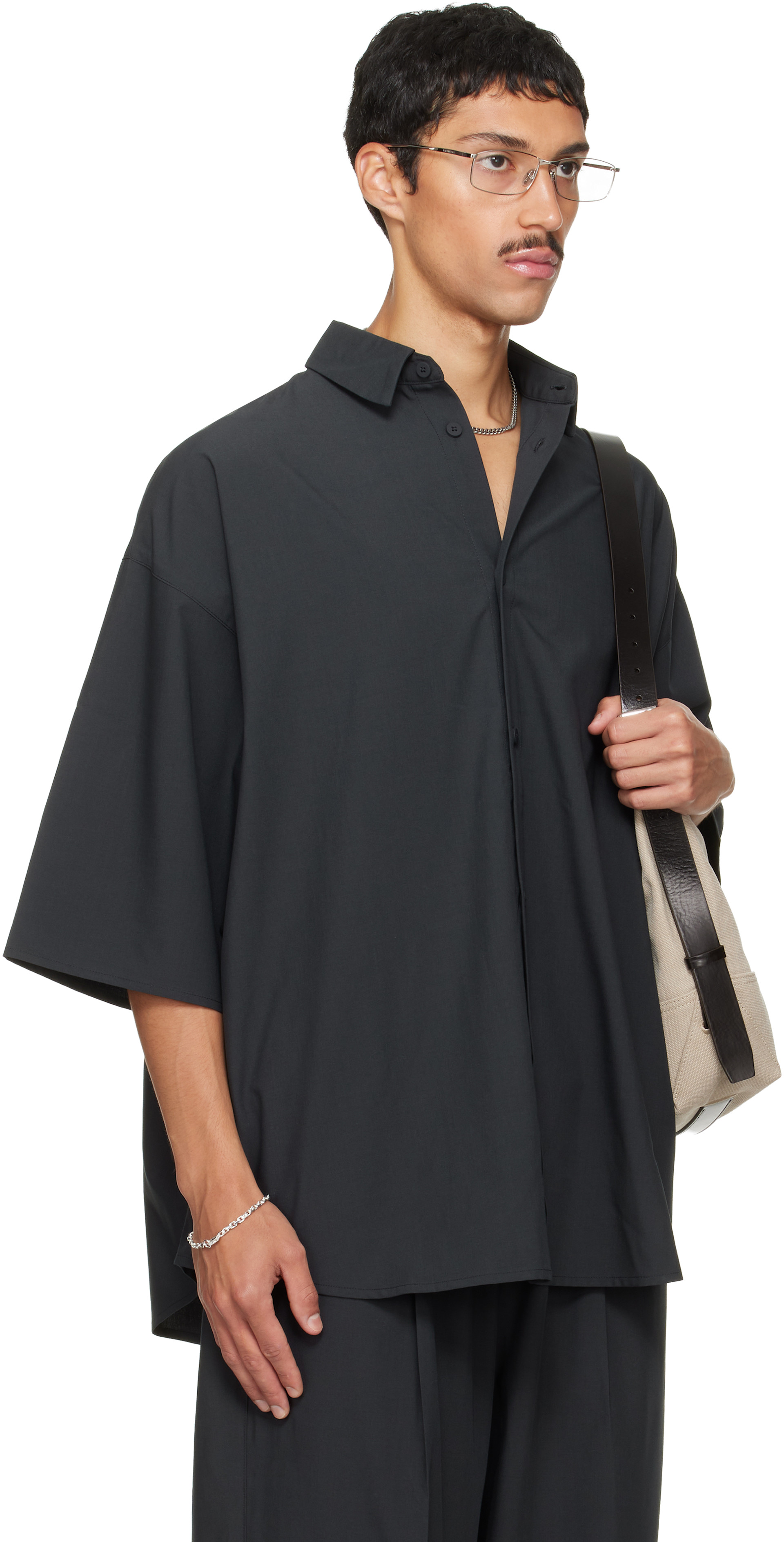 Fear of God ESSENTIALS - Chemise noire à boutons