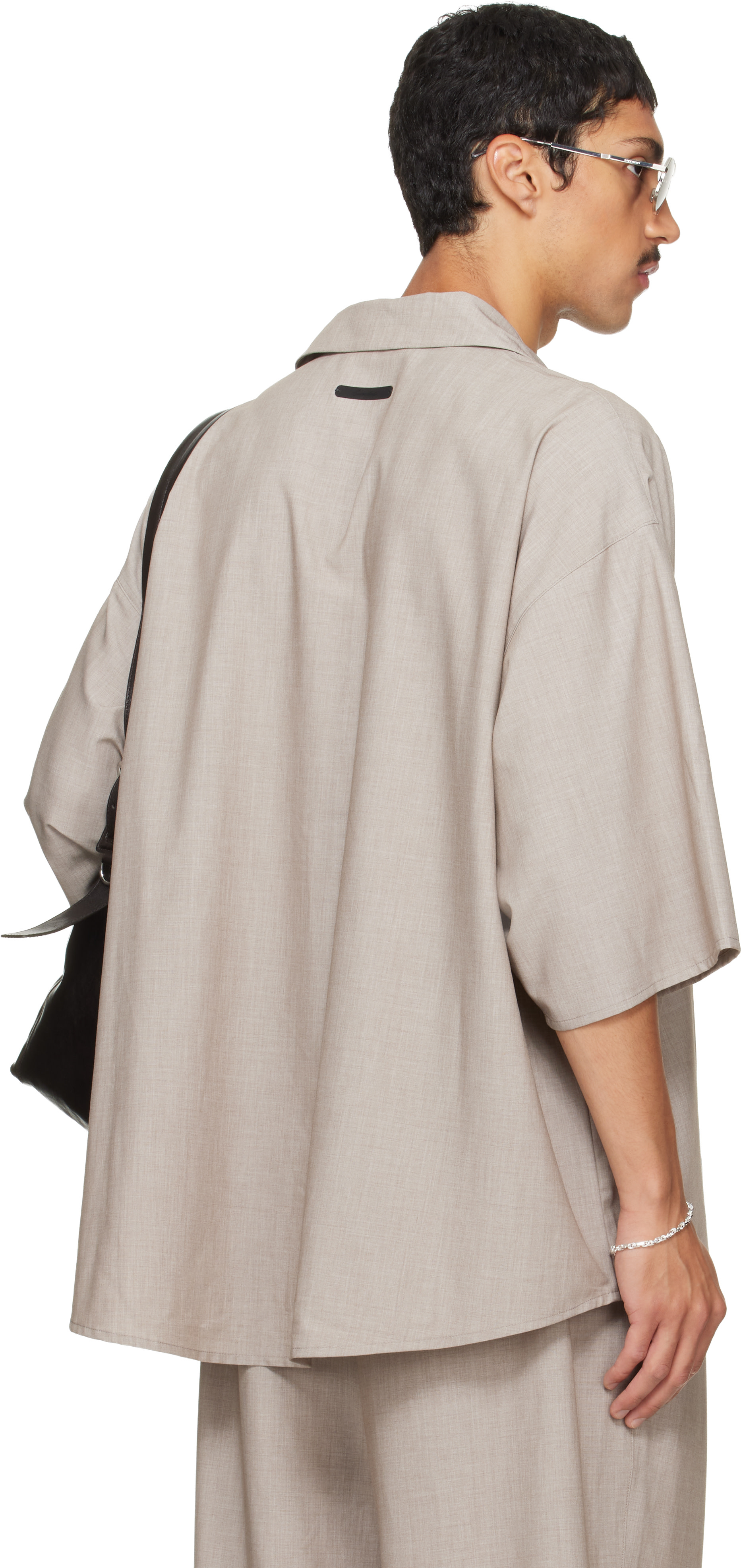 Fear of God ESSENTIALS - Chemise grise à boutons