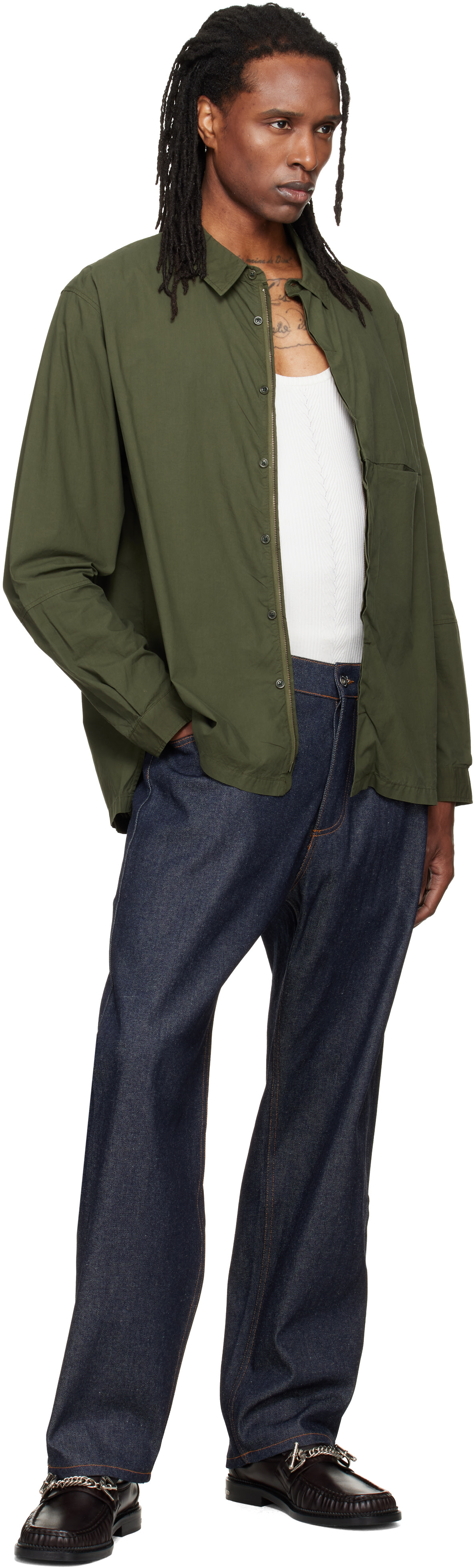 YMC - Green Blackout Overshirt