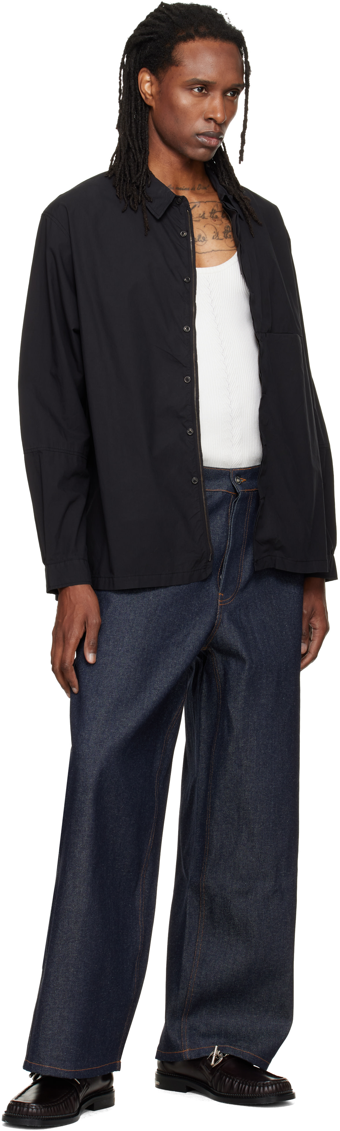YMC - Black Blackout Overshirt