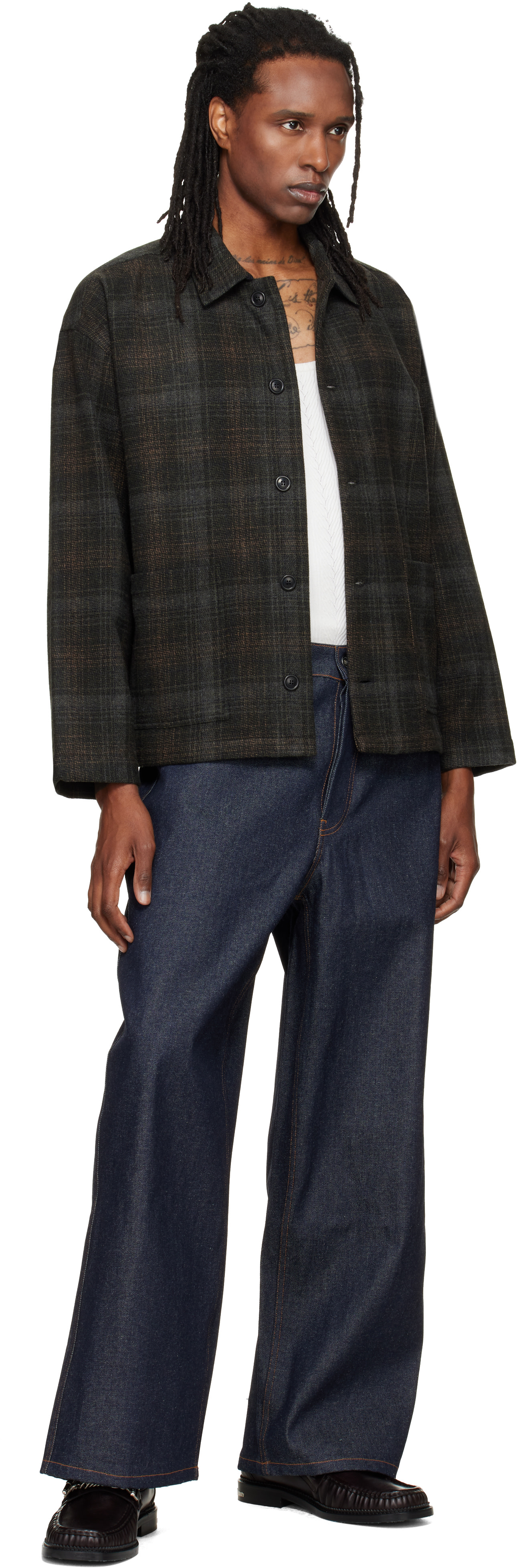 YMC - Gray & Brown PJ Overshirt