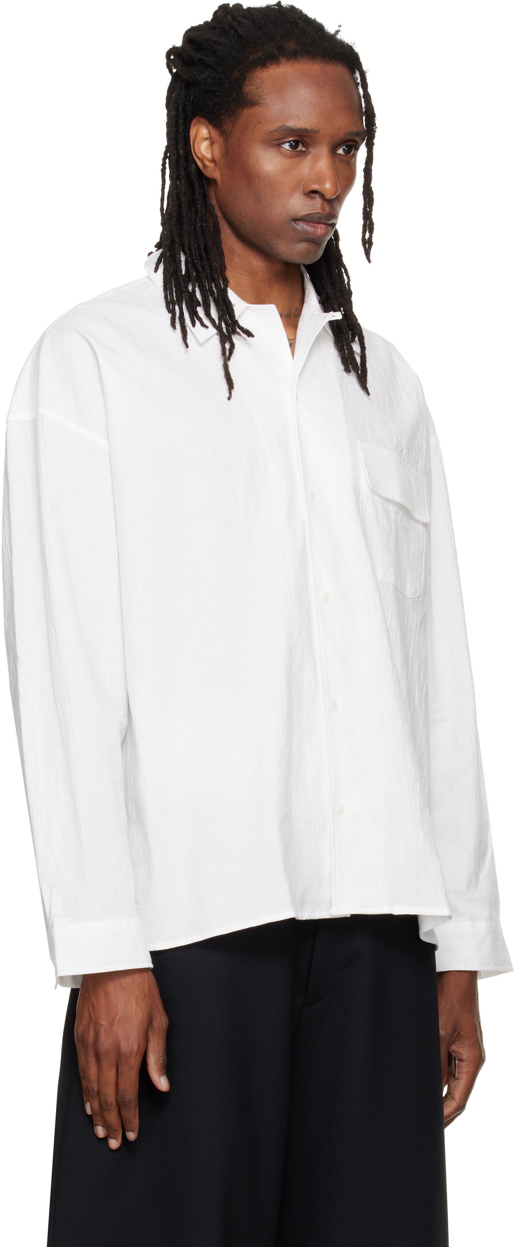 YMC - Chemise Wray blanche