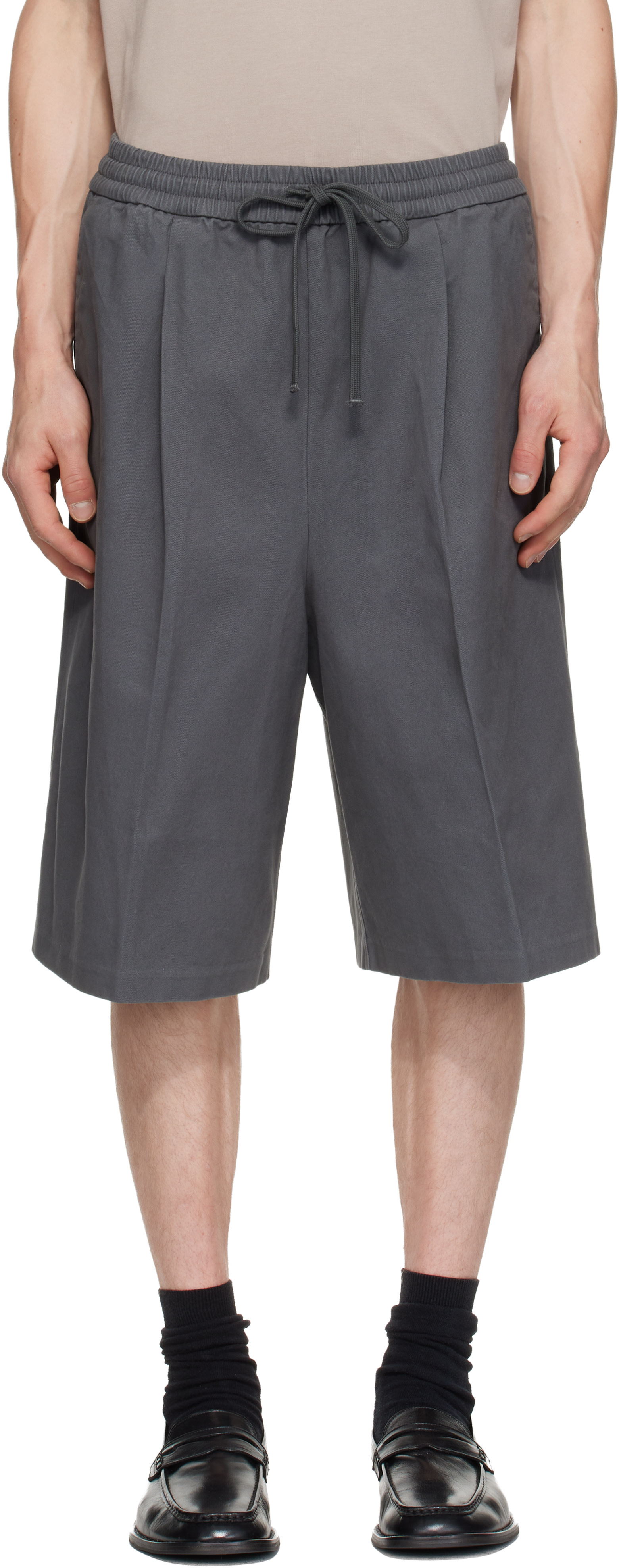 Fear of God ESSENTIALS - Gray Relaxed Drawstring Shorts