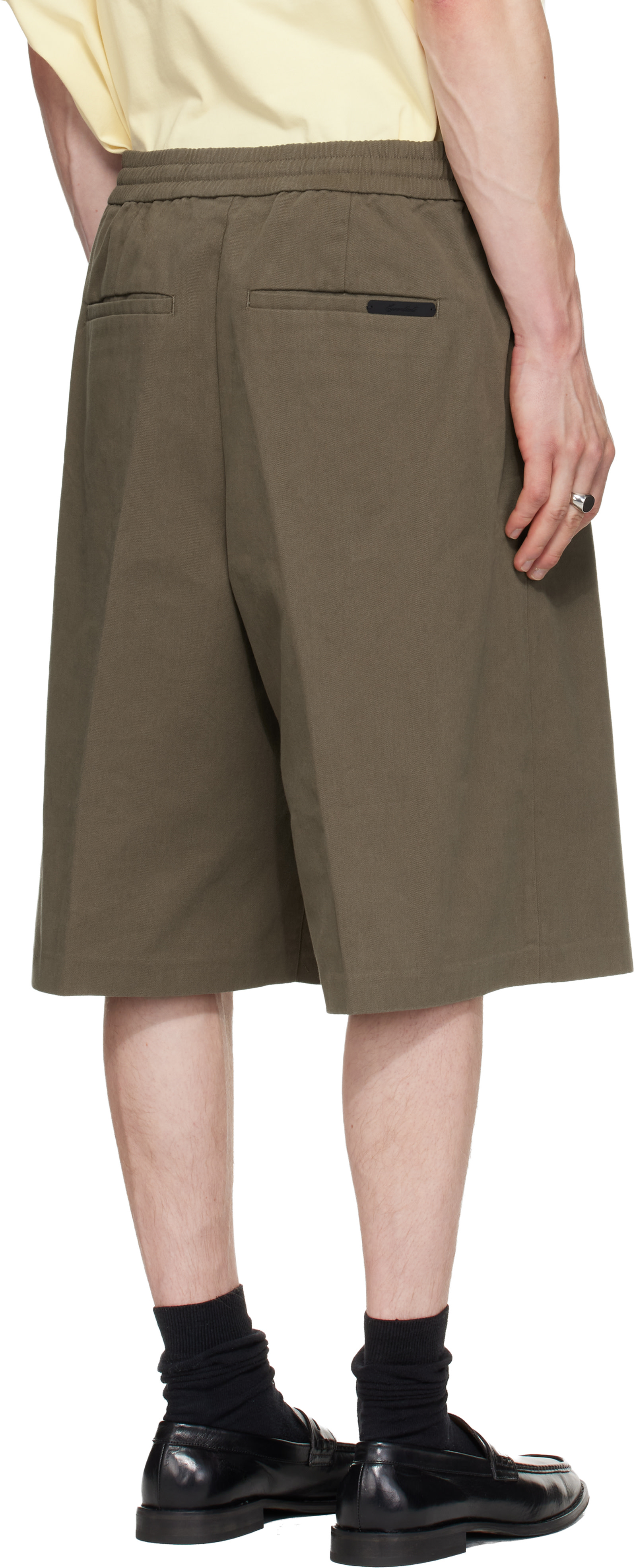 Fear of God ESSENTIALS - Short décontracté kaki à cordon coulissant