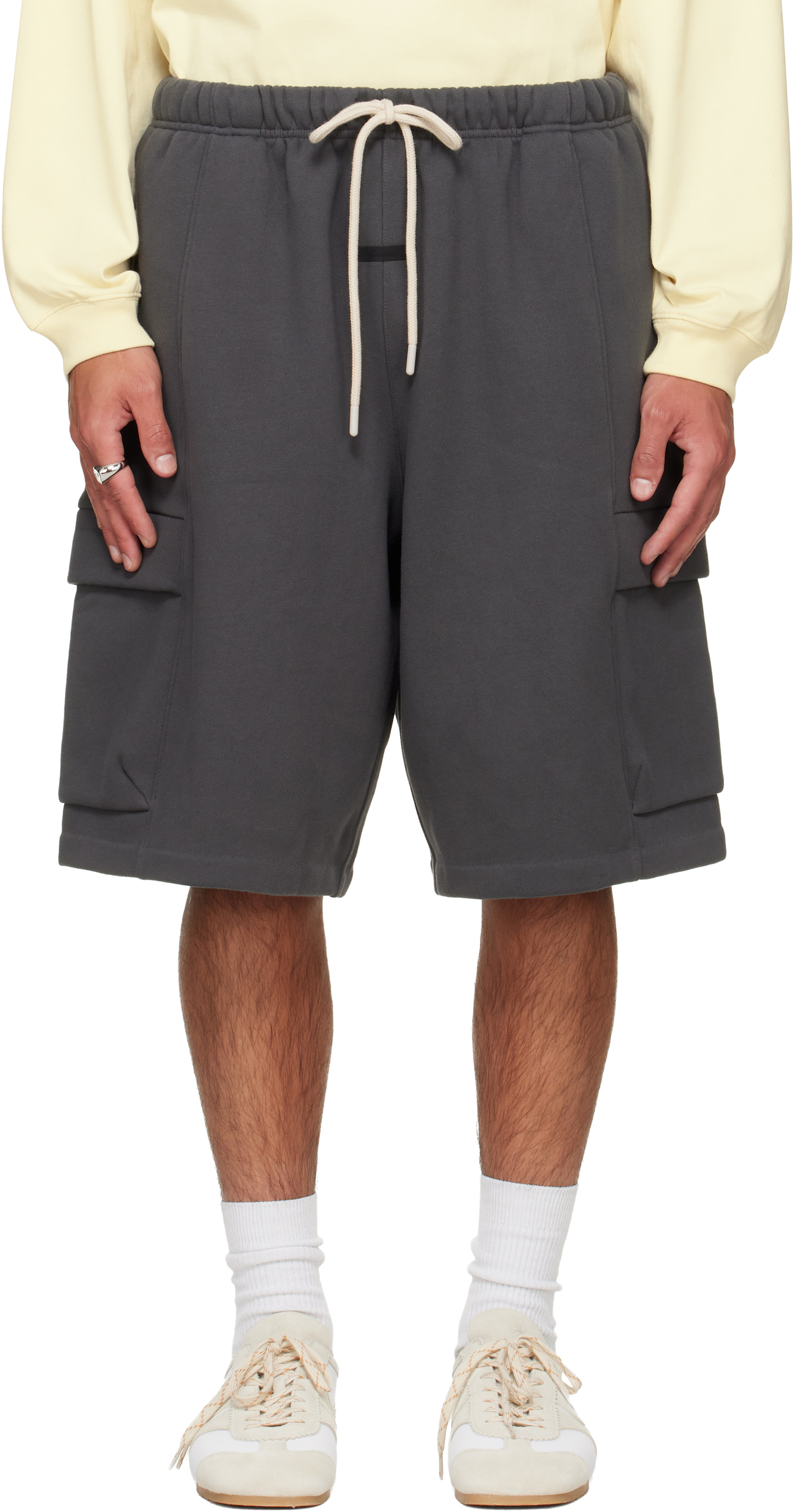 Fear of God ESSENTIALS - Gray Cargo Basketball Shorts