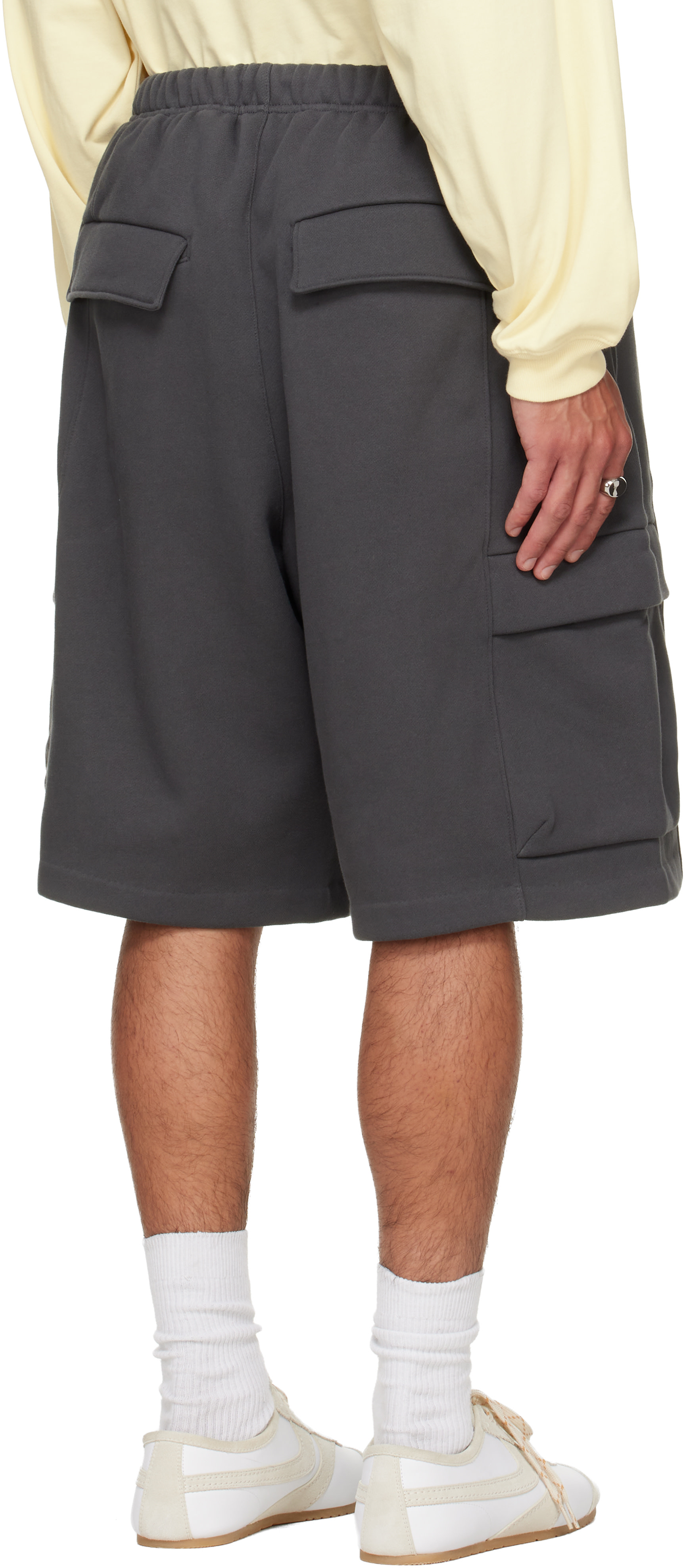 Fear of God ESSENTIALS - Gray Cargo Basketball Shorts