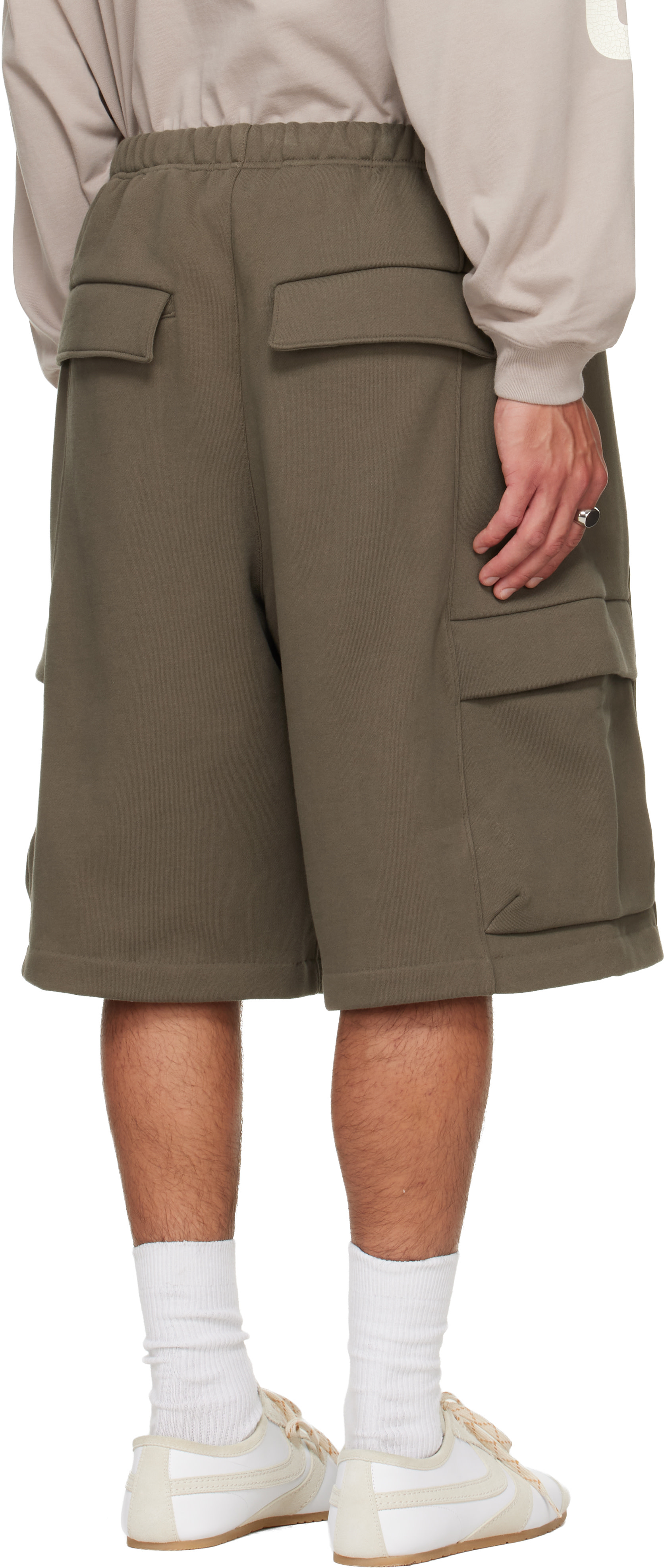 Fear of God ESSENTIALS - Short de basketball cargo kaki