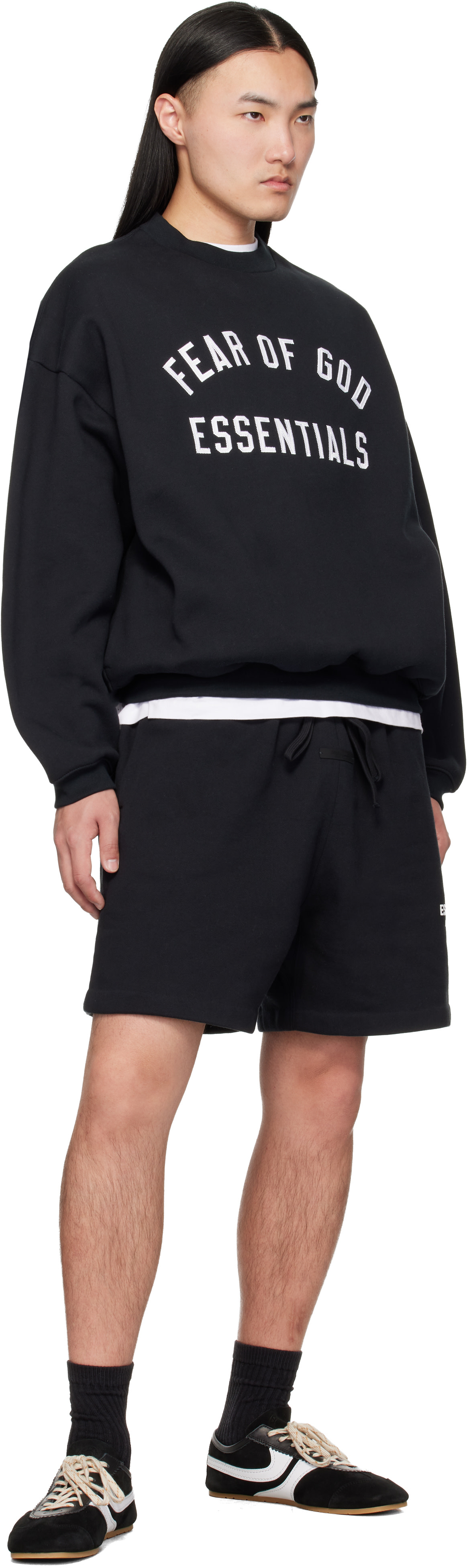 Fear of God ESSENTIALS - Short de survêtement noir