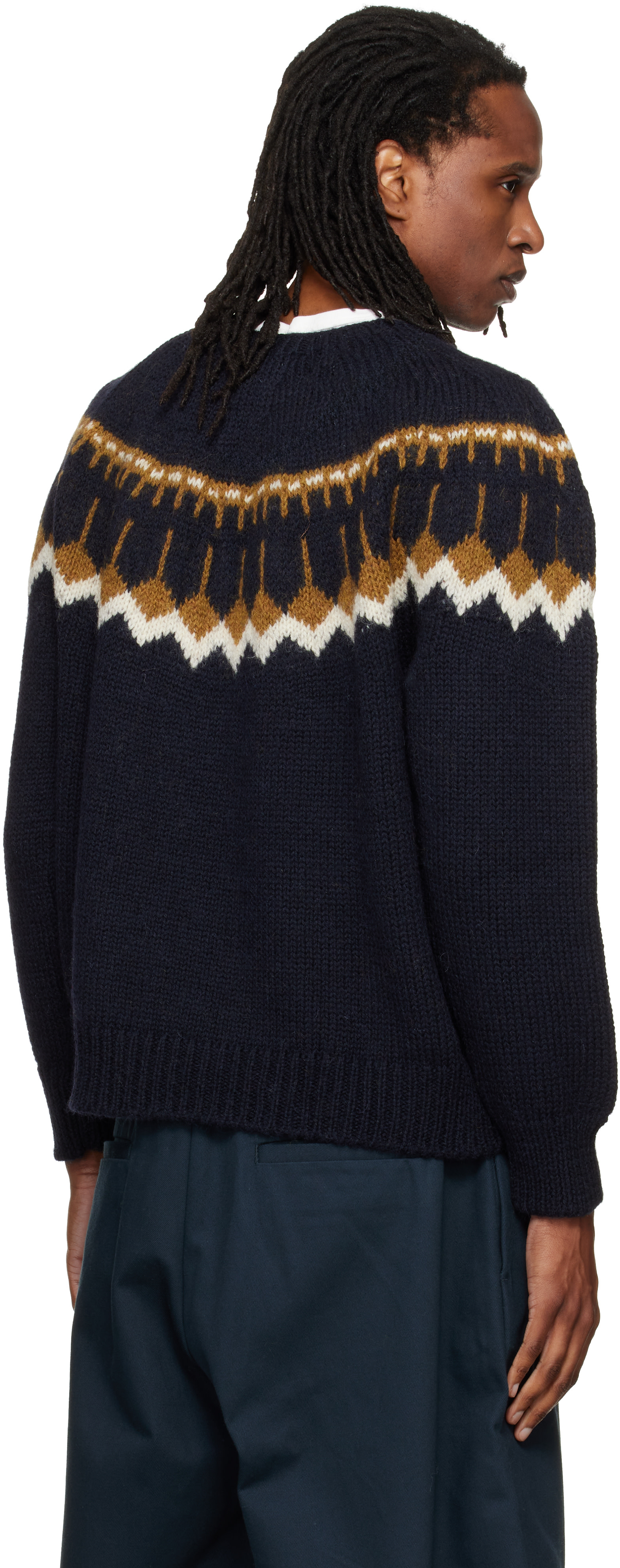 YMC - Pull Jeepster bleu marine