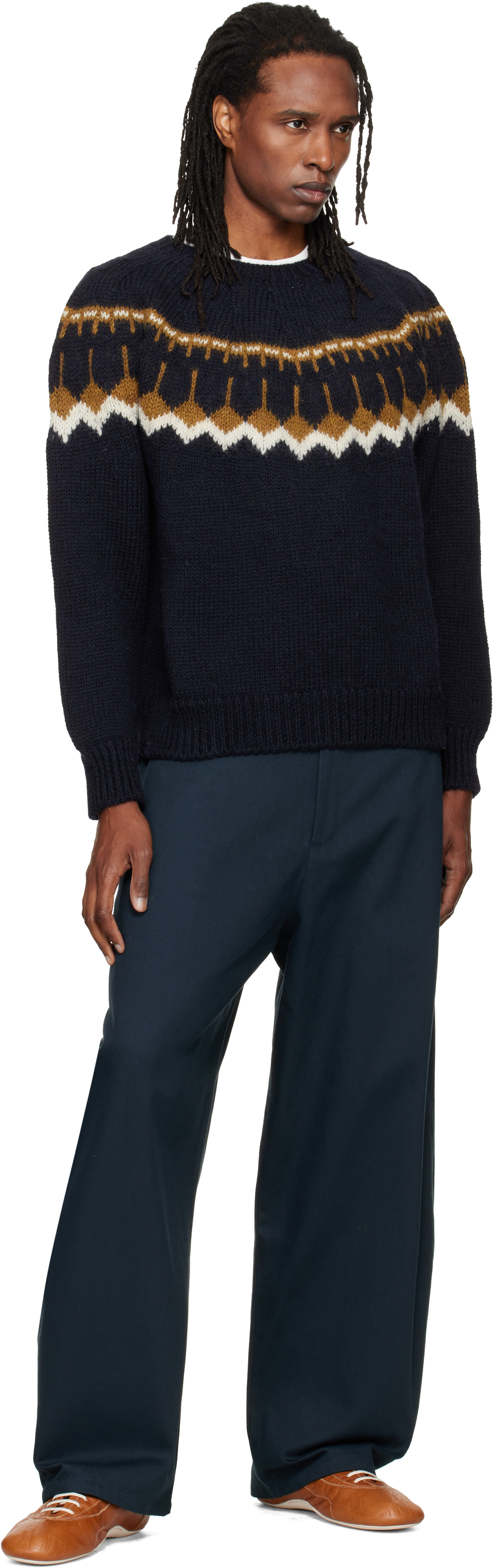 YMC - Navy Jeepster Sweater