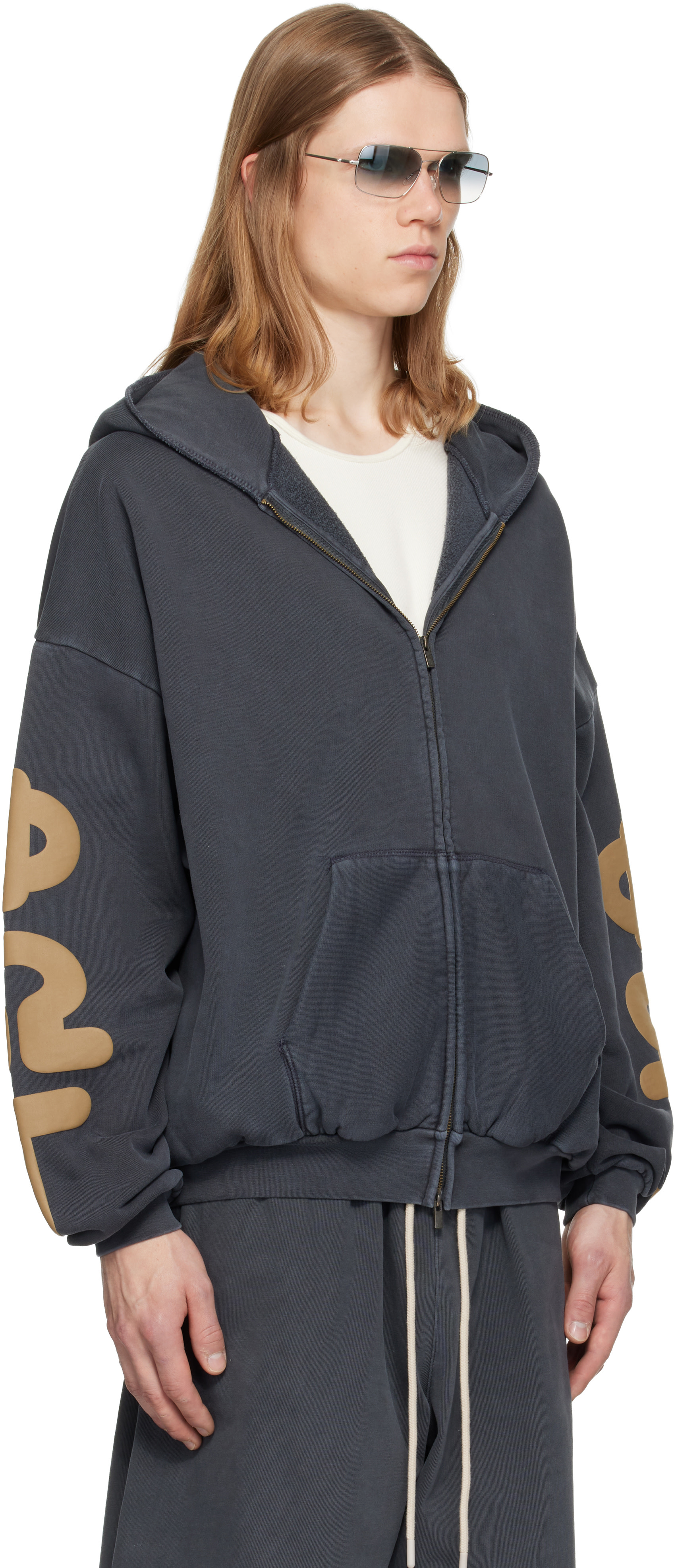 Fear of God ESSENTIALS - Gray 90's Zip-Up Hoodie