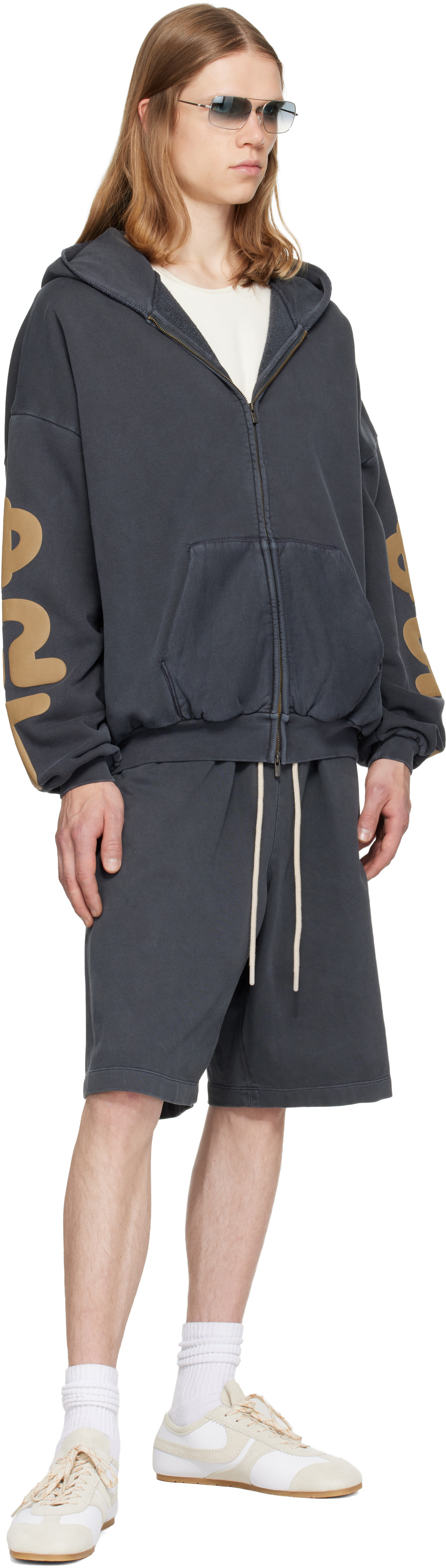 Fear of God ESSENTIALS - Gray 90's Zip-Up Hoodie