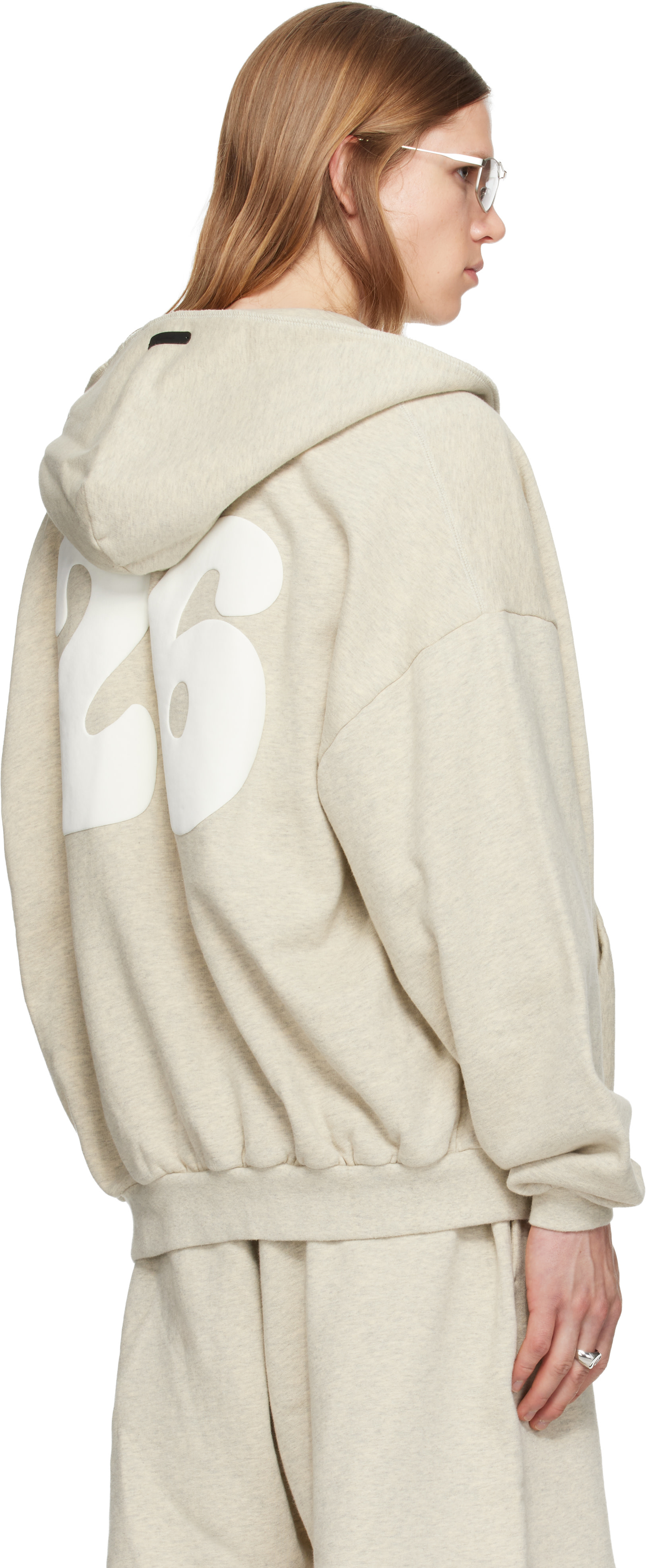 Fear of God ESSENTIALS - ベージュ 90's ジップアップフーディ