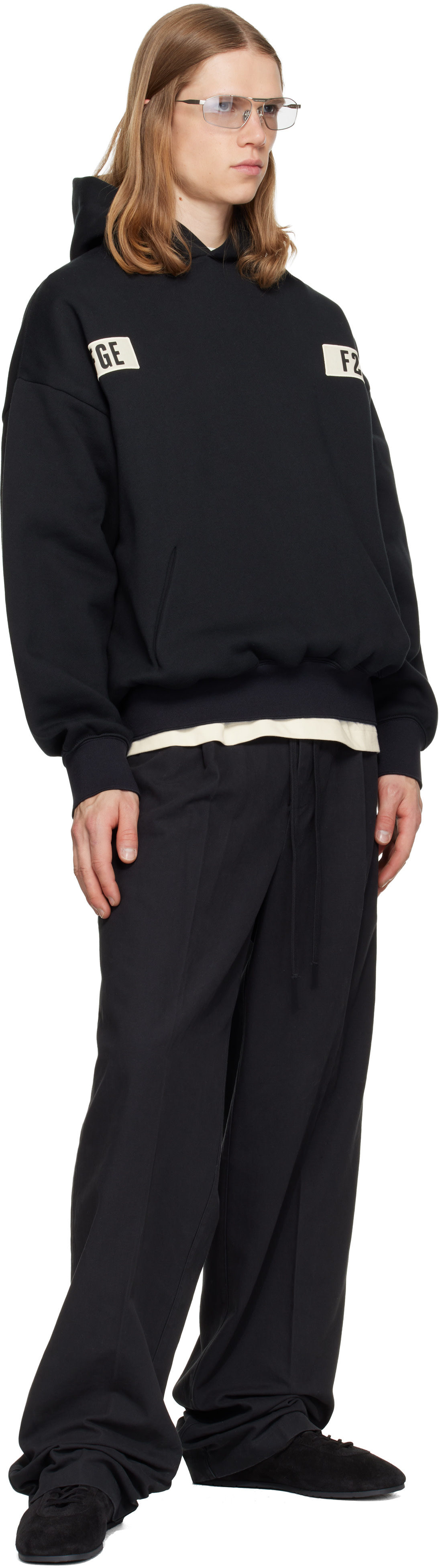 Fear of God ESSENTIALS - Black 90s Hoodie