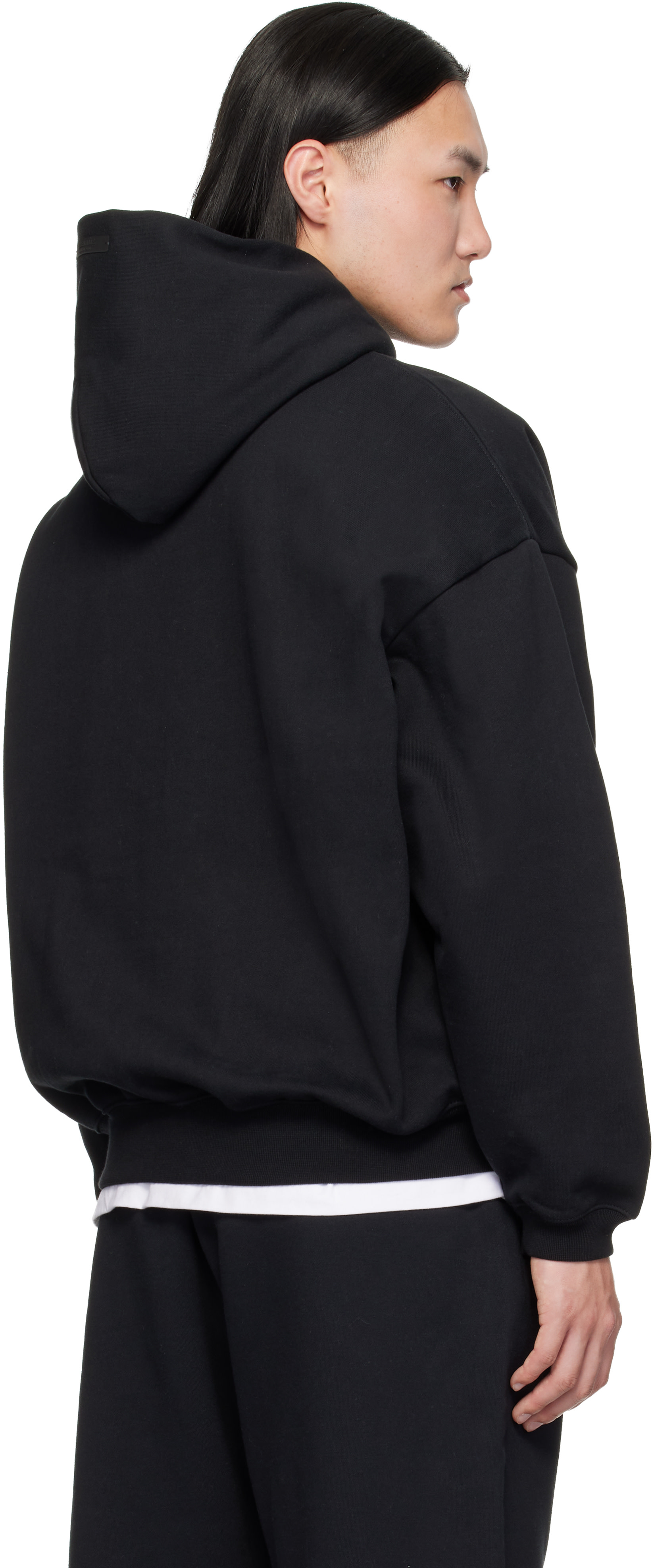 Fear of God ESSENTIALS - Black Varsity 90s Hoodie