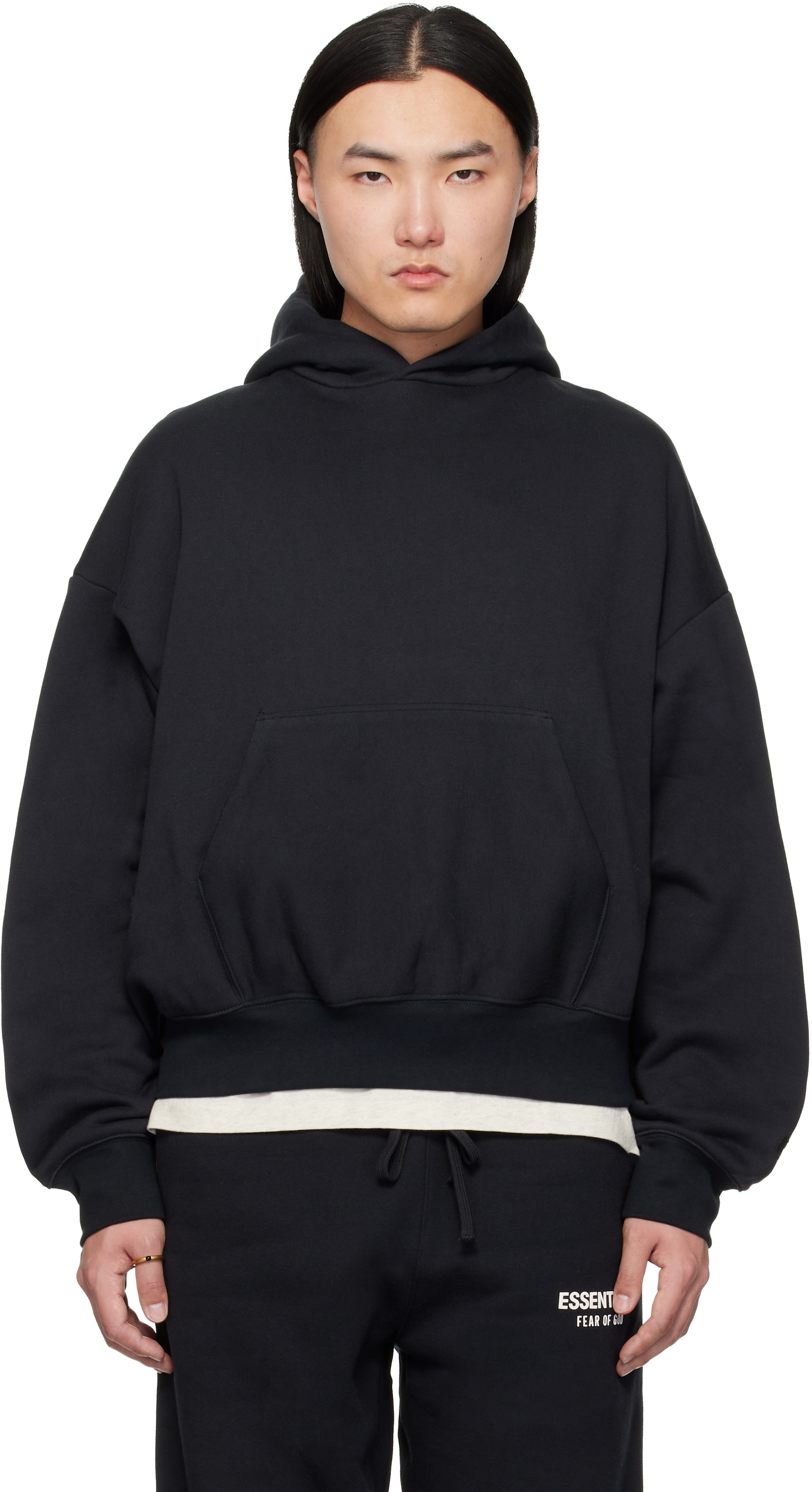 Fear of God ESSENTIALS - Black Classic Hoodie
