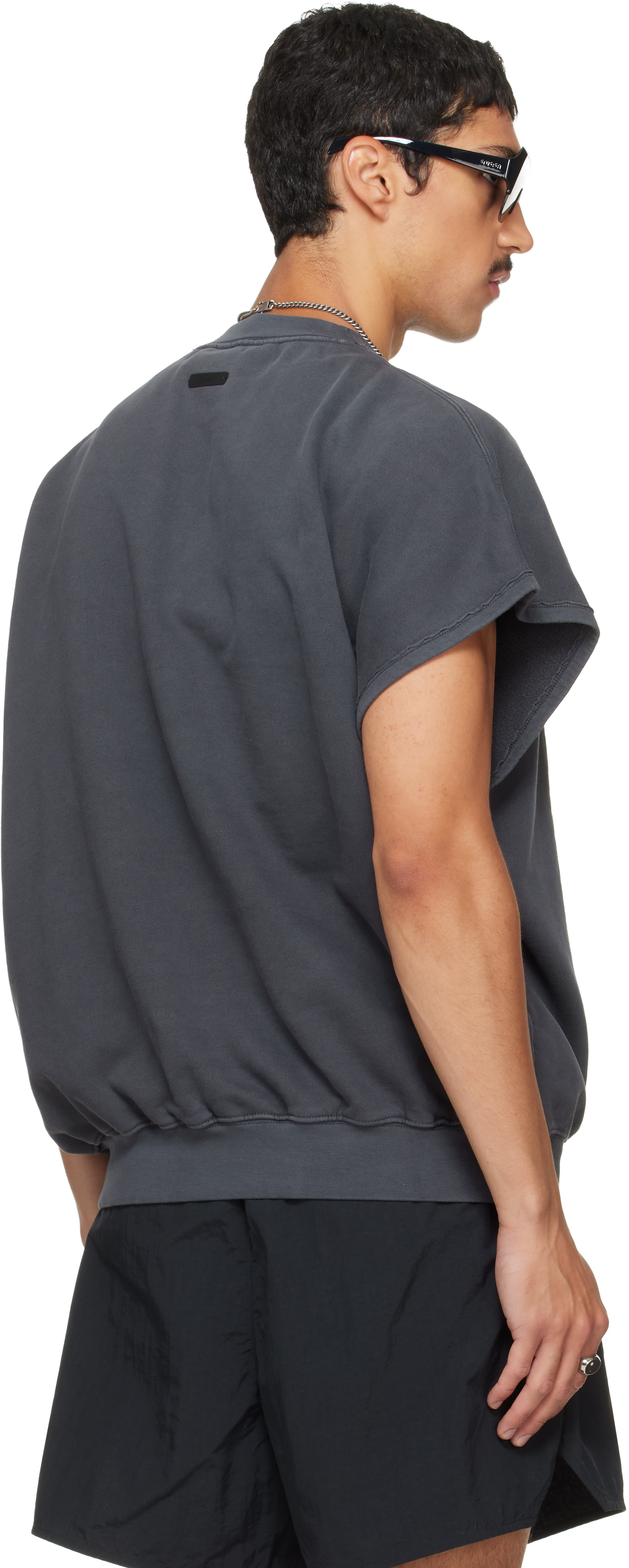 Fear of God ESSENTIALS - Pull molletonné décontracté gris à envers molletonné