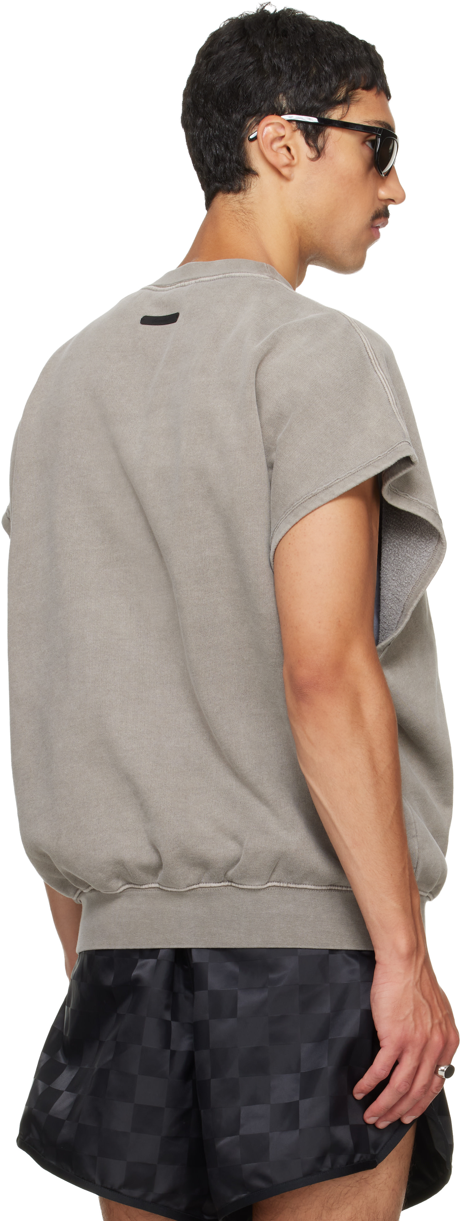 Fear of God ESSENTIALS - Pull molletonné décontracté gris à envers molletonné