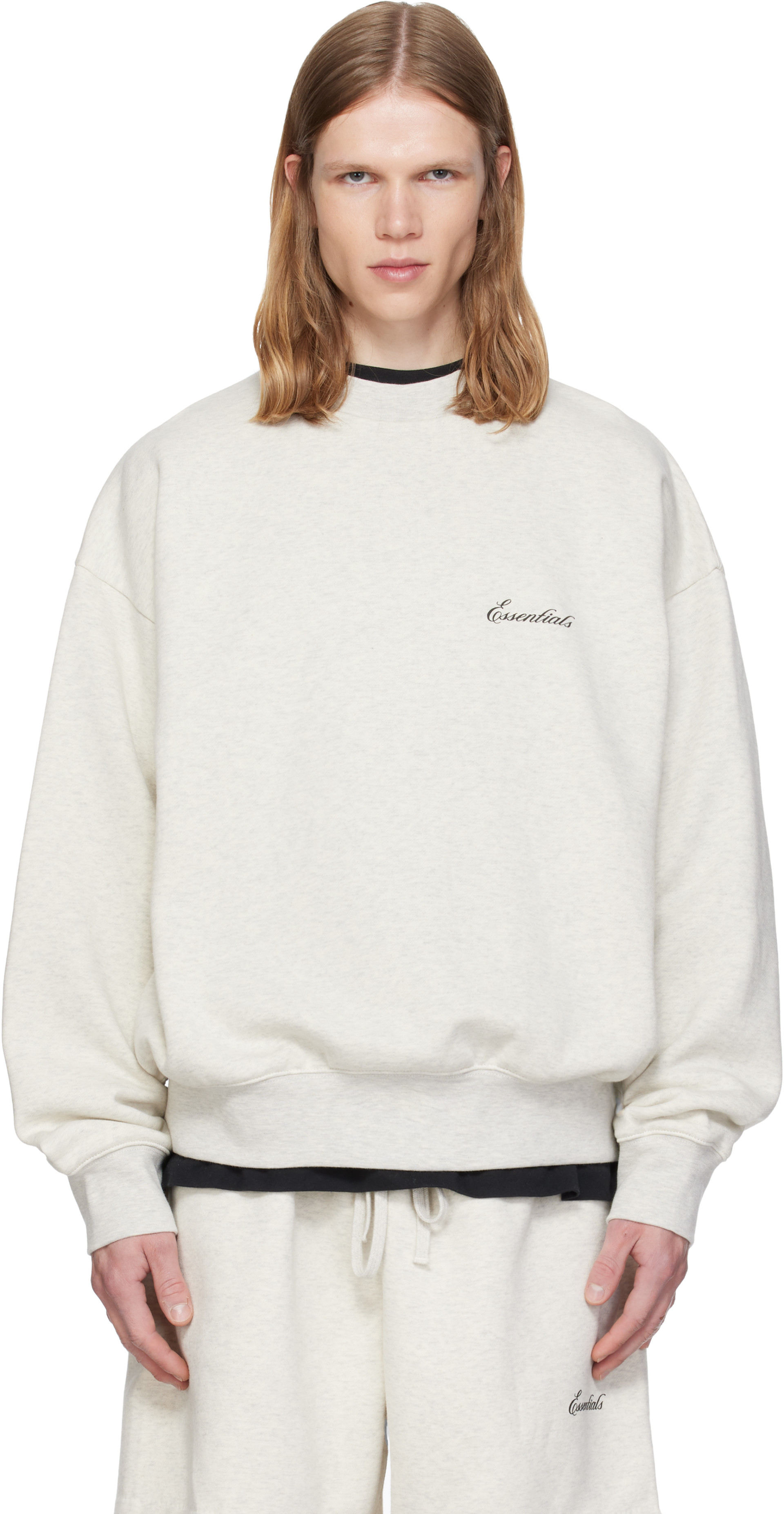 Fear of God ESSENTIALS - Gray Classic Crewneck Sweatshirt