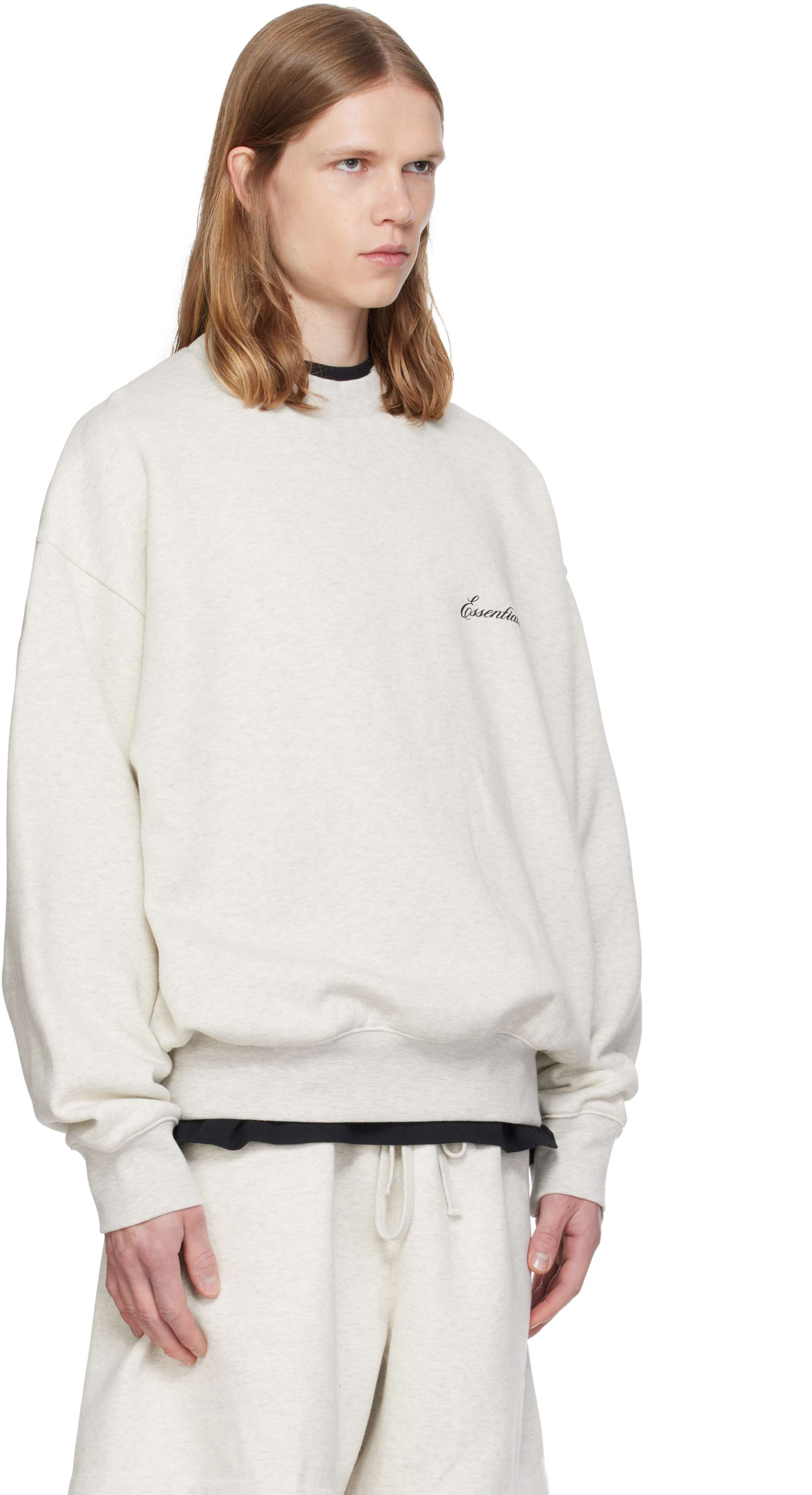 Fear of God ESSENTIALS - Gray Classic Crewneck Sweatshirt