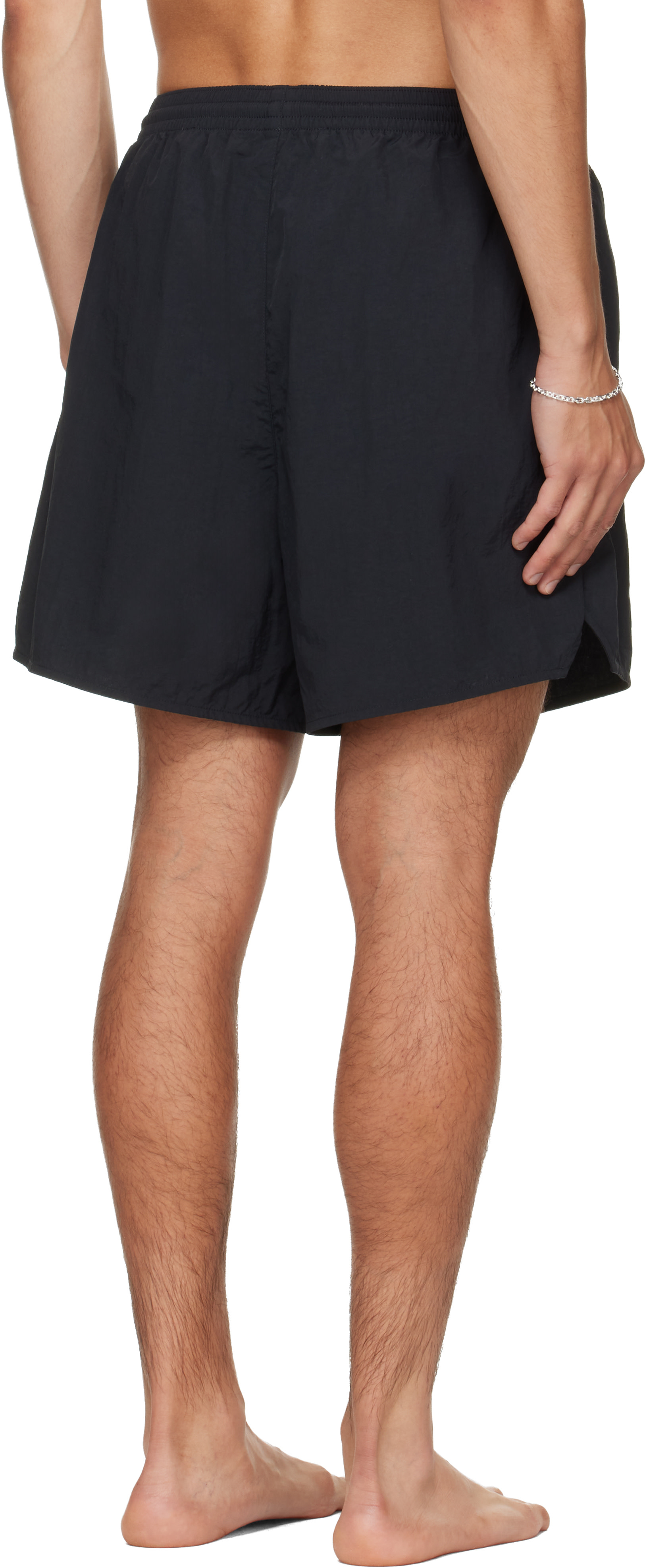 Fear of God ESSENTIALS - Maillot de bain noir à écusson à logo