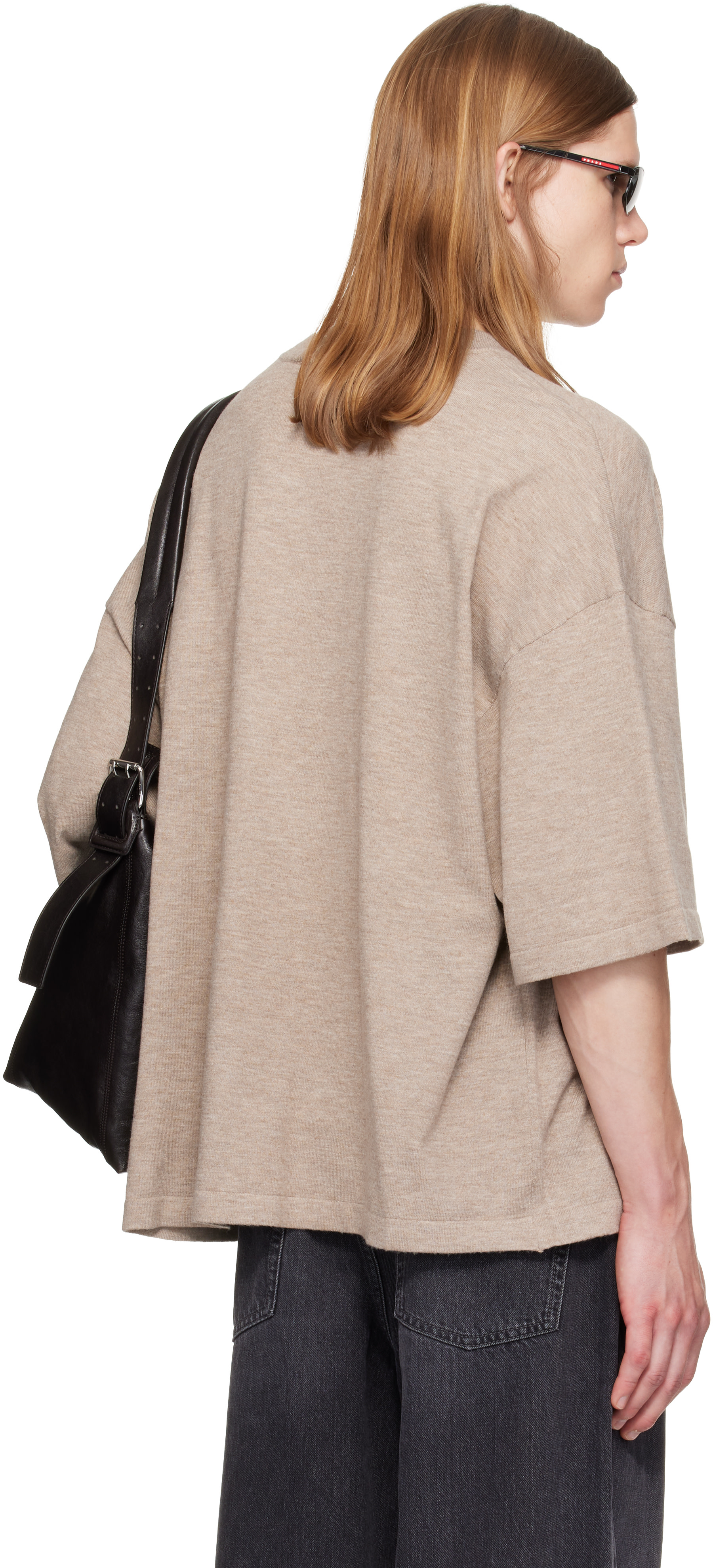Fear of God ESSENTIALS - Beige Soft Knit T-shirt