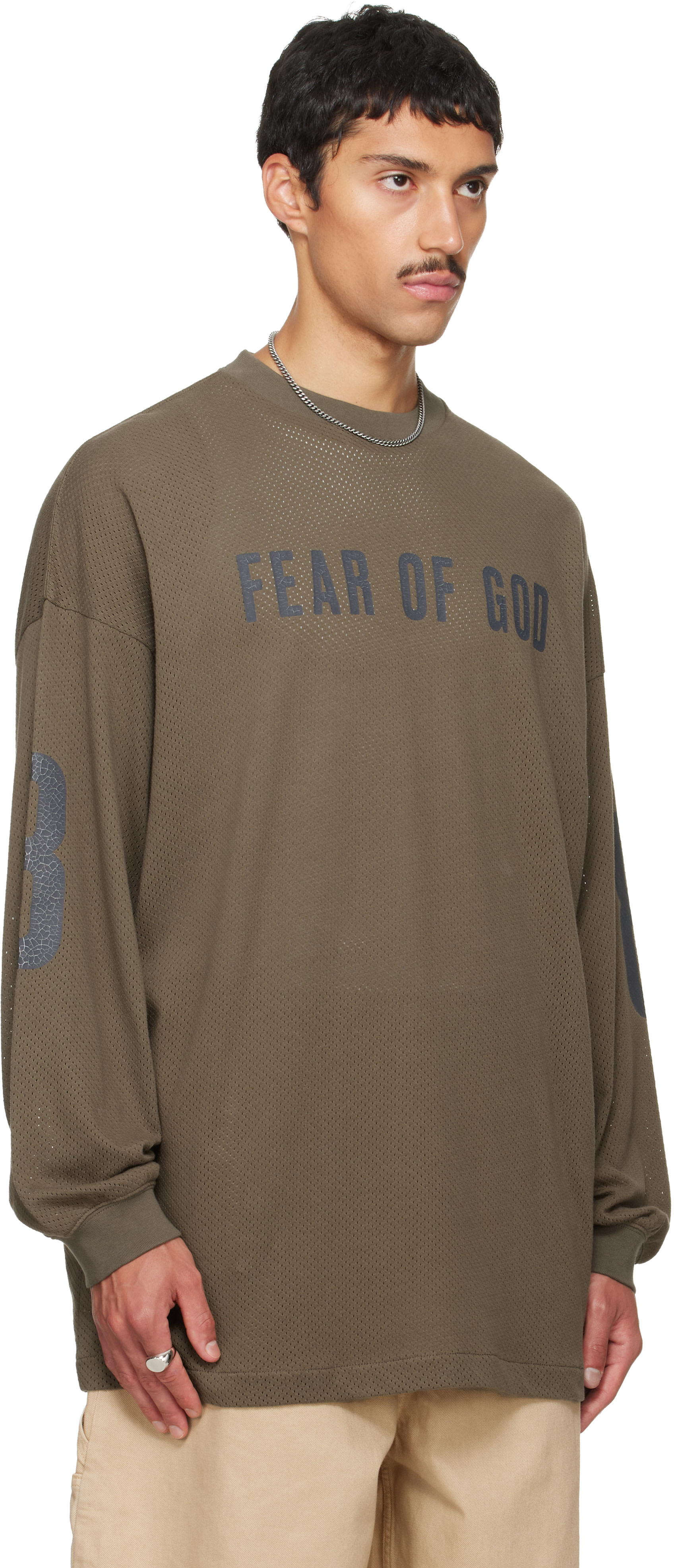 Fear of God ESSENTIALS - 카키 머치 티셔츠