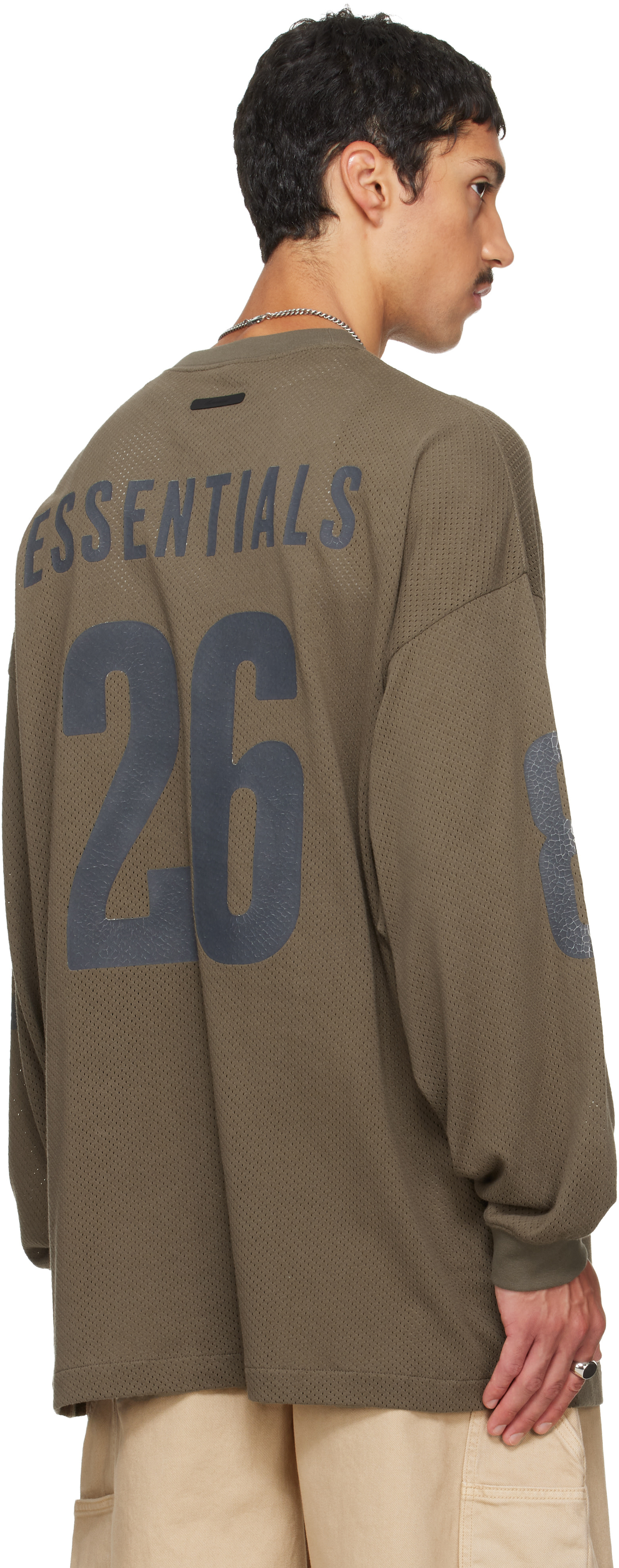 Fear of God ESSENTIALS - 카키 머치 티셔츠