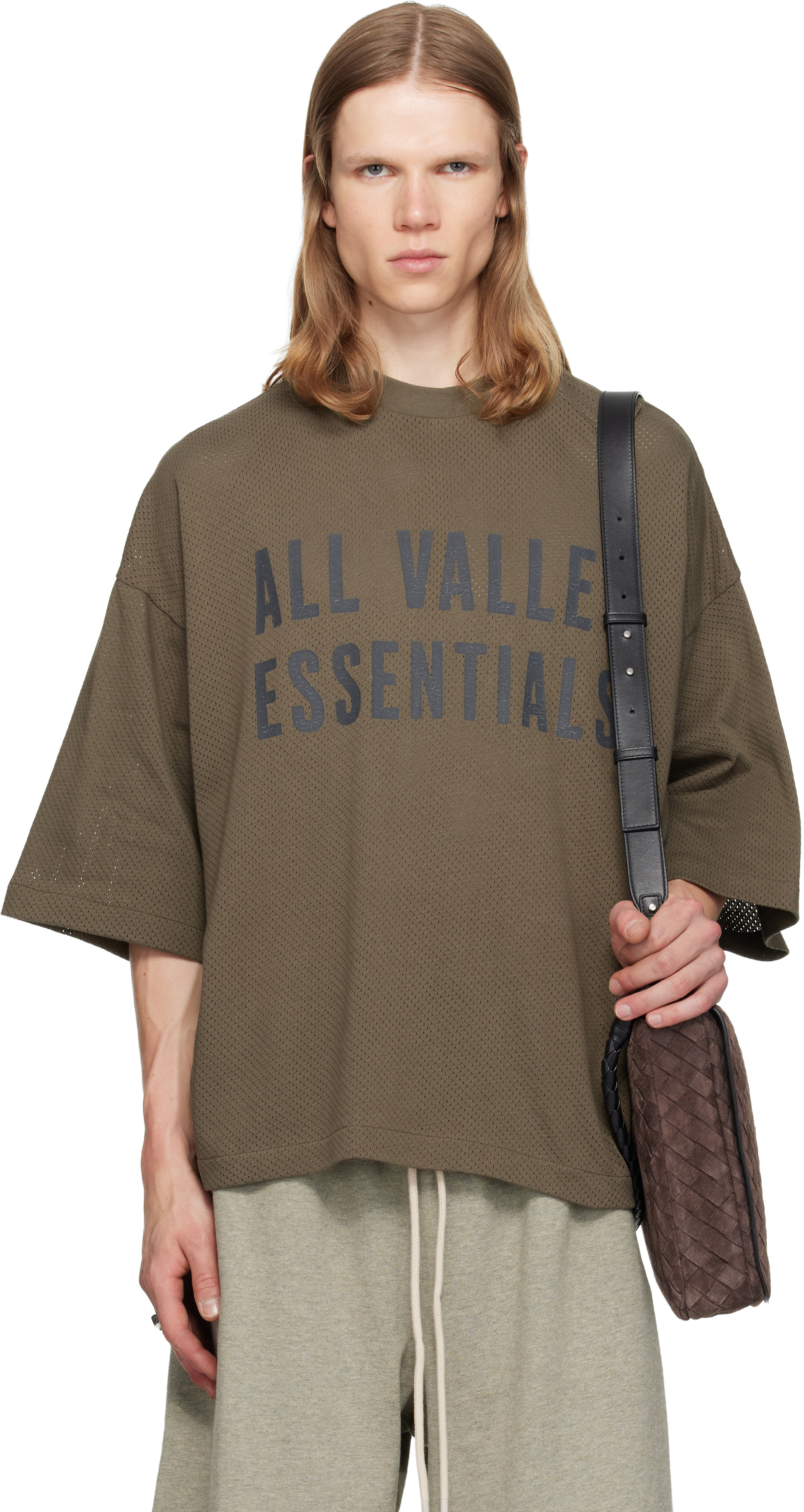 Fear of God ESSENTIALS - T-shirt Merch kaki