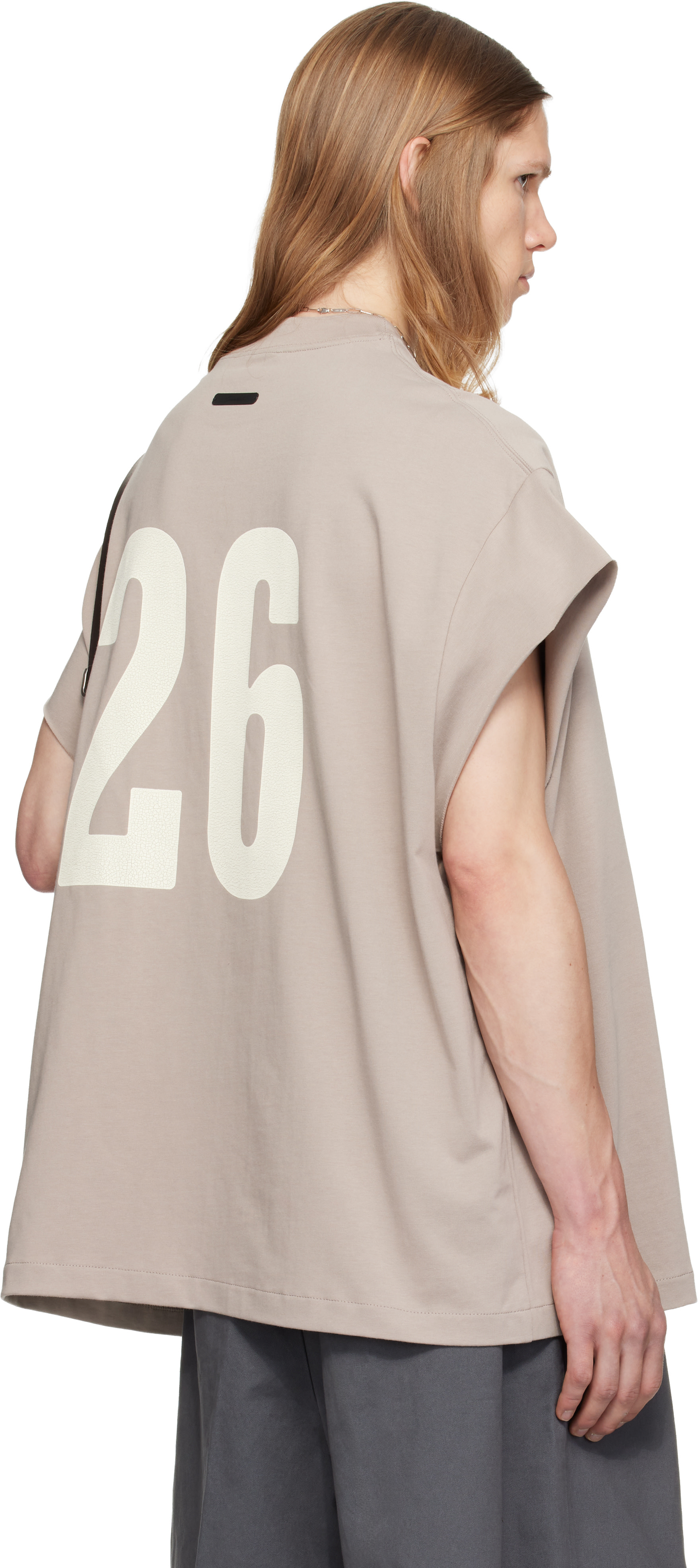 Fear of God ESSENTIALS - グレー Cut Off 90's Tシャツ