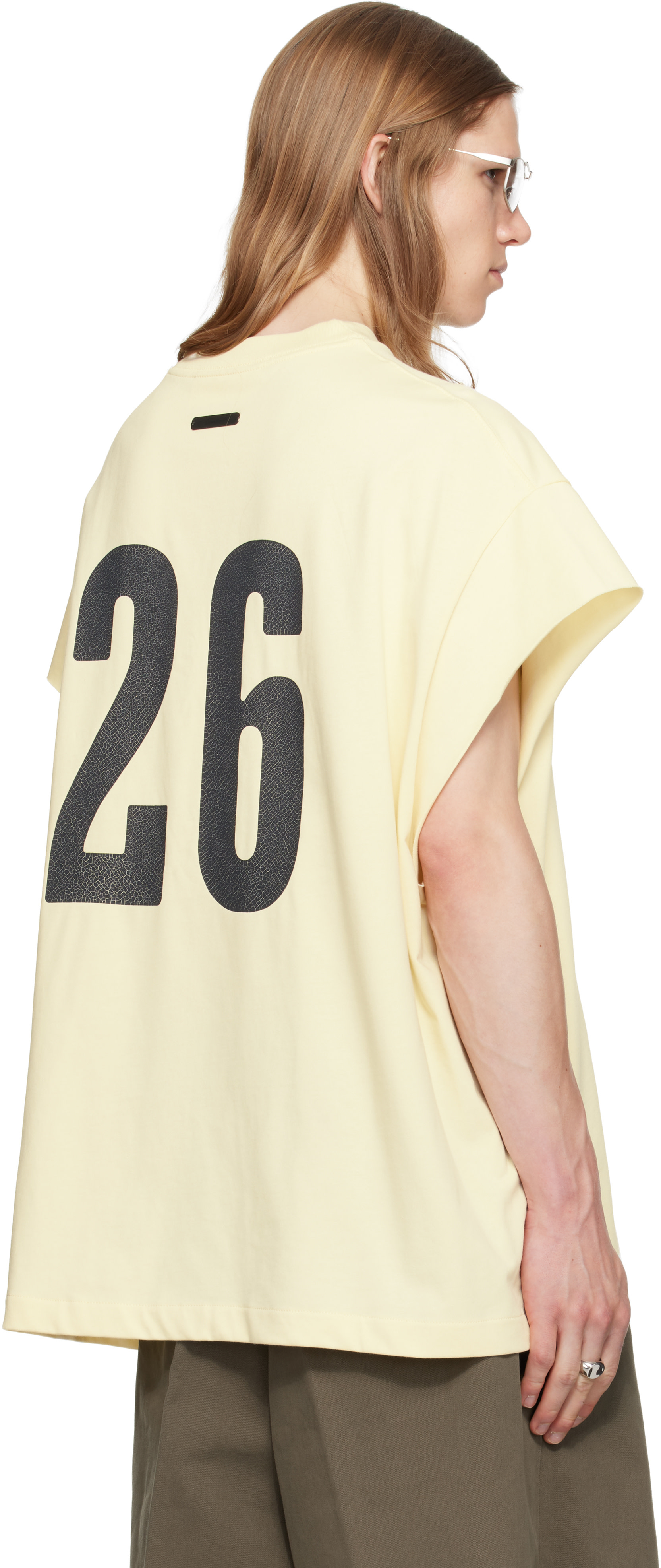 Fear of God ESSENTIALS - Off-White Cut Off 90's T-shirt