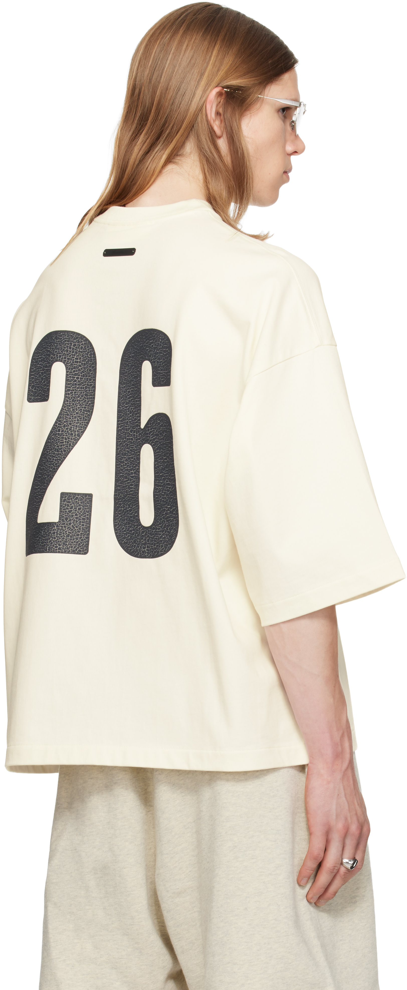 Fear of God ESSENTIALS - T-shirt Merch blanc cassé