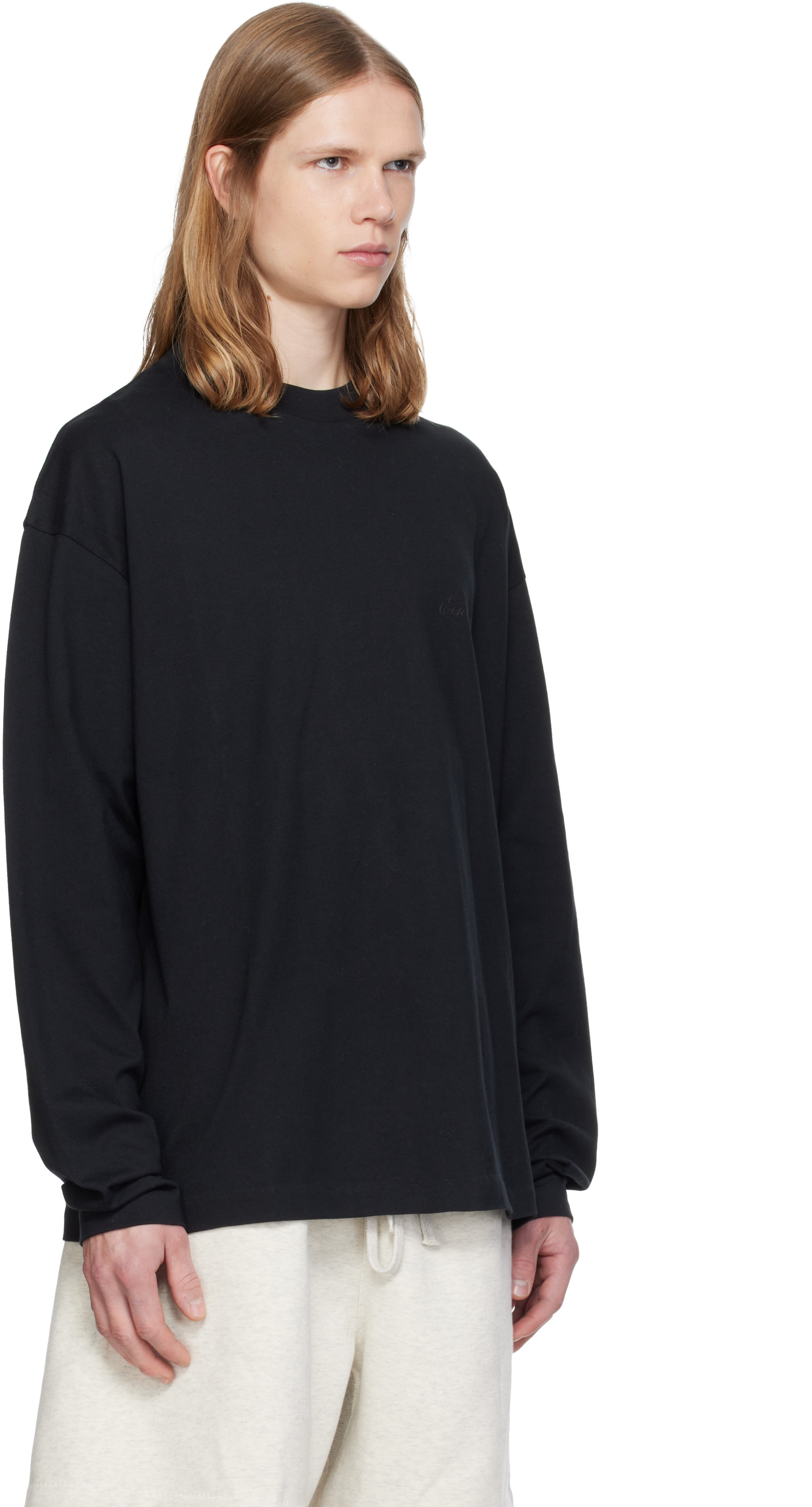 Fear of God ESSENTIALS - 블랙 클래식 티셔츠