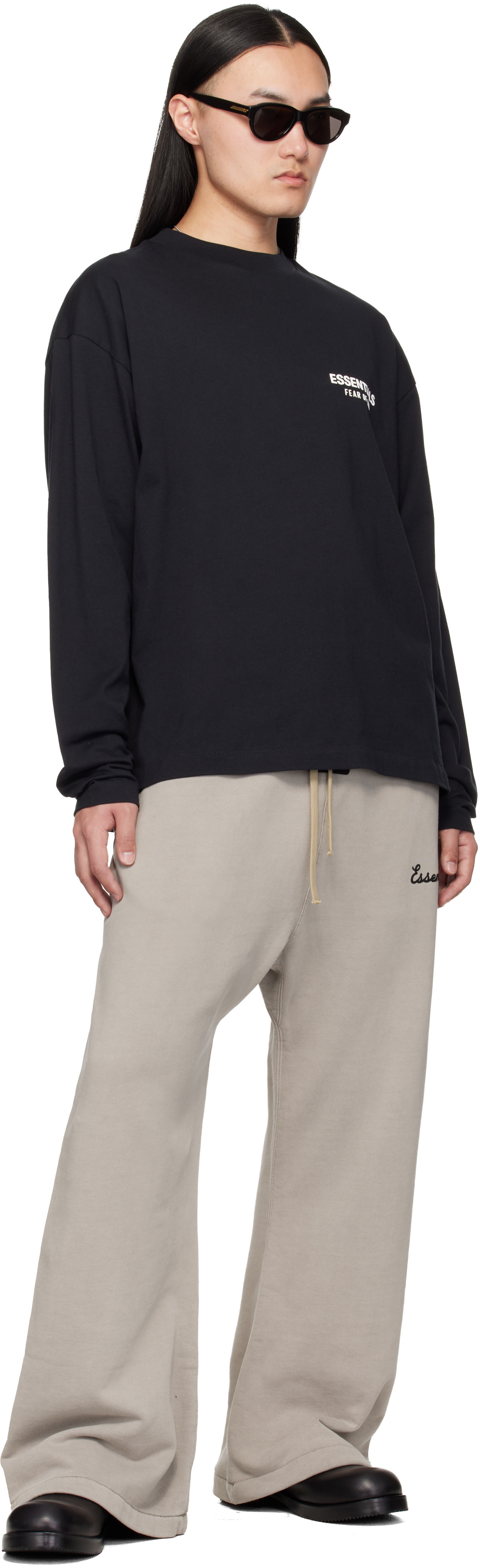 Fear of God ESSENTIALS - ブラック Classic 長袖Tシャツ