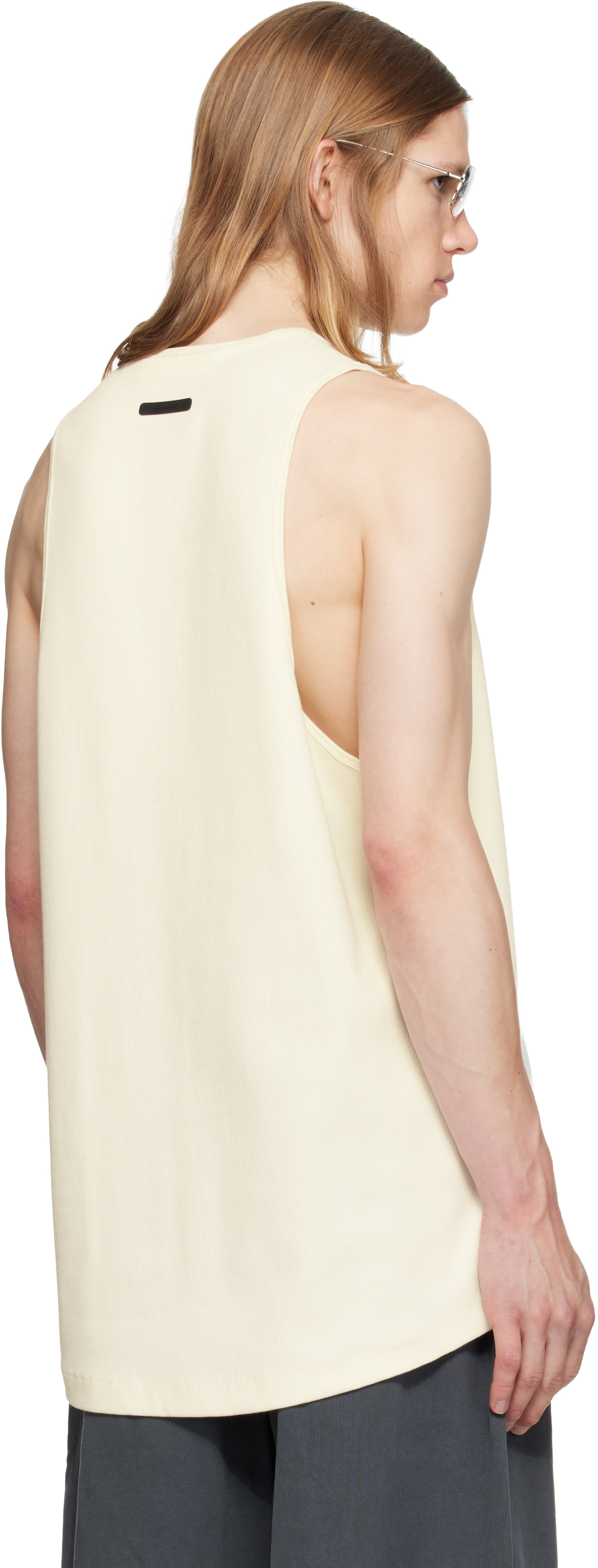Fear of God ESSENTIALS - Off-White Ribbed Essential Tank Top