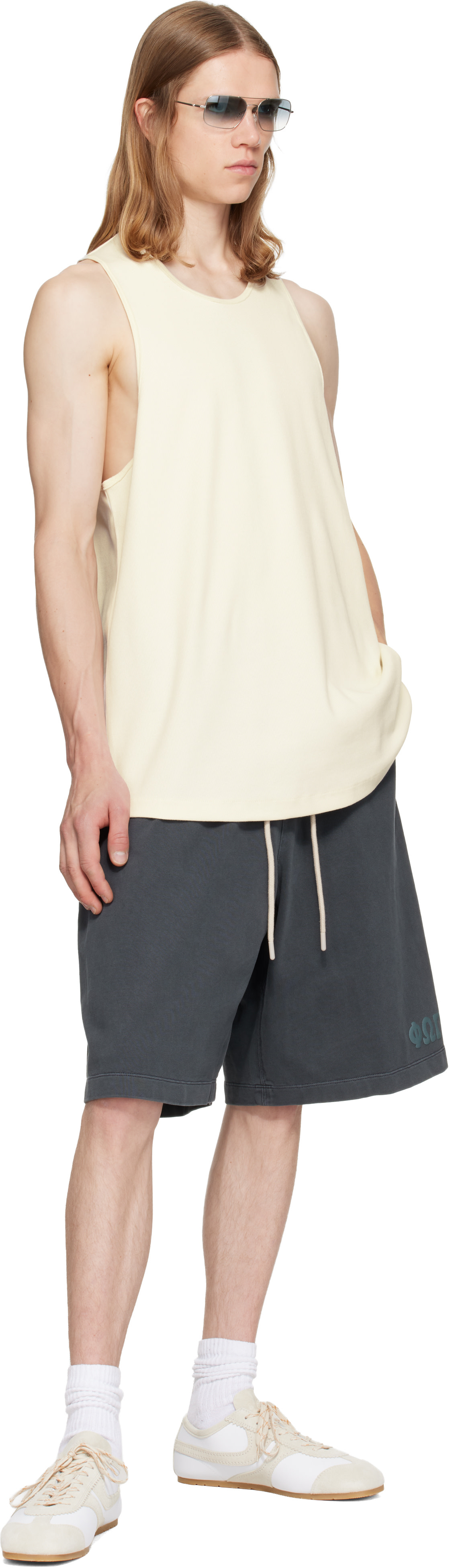 Fear of God ESSENTIALS - Off-White Ribbed Essential Tank Top