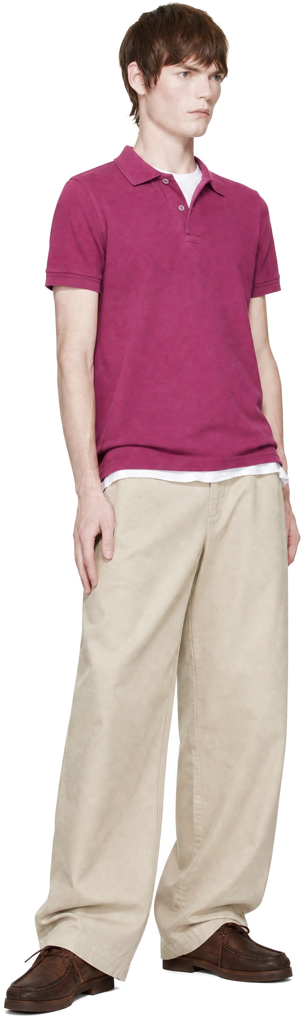 Carter Young: Beige Big Ben Chino Trousers | SSENSE Australia