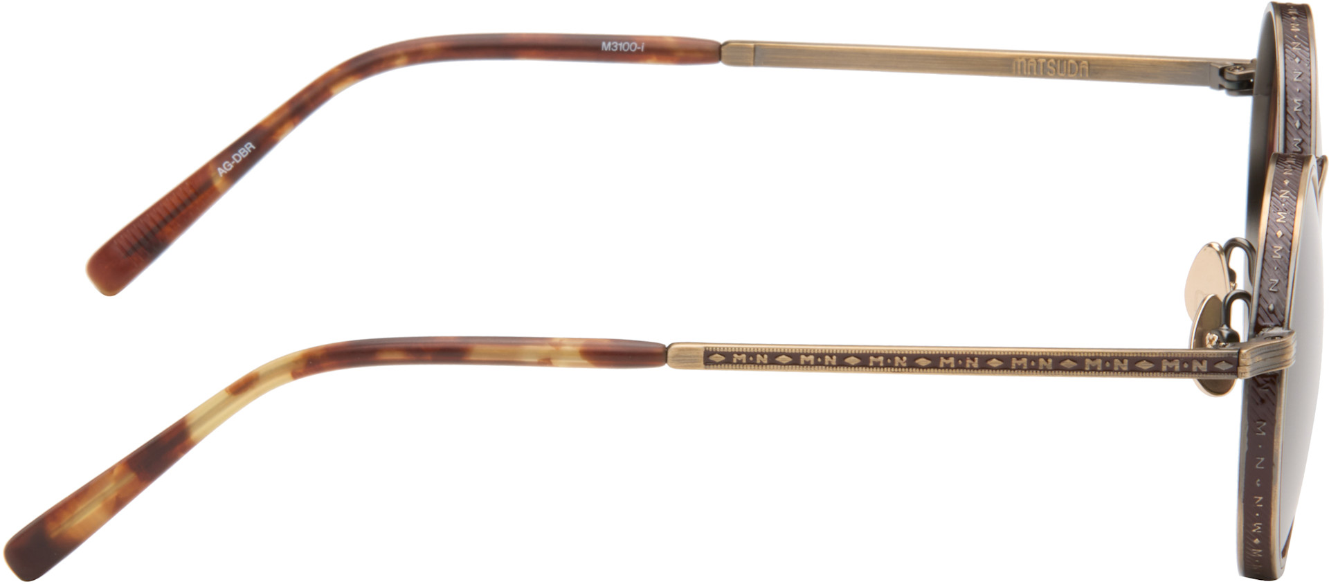 Matsuda - Lunettes de soleil M3100 dorées